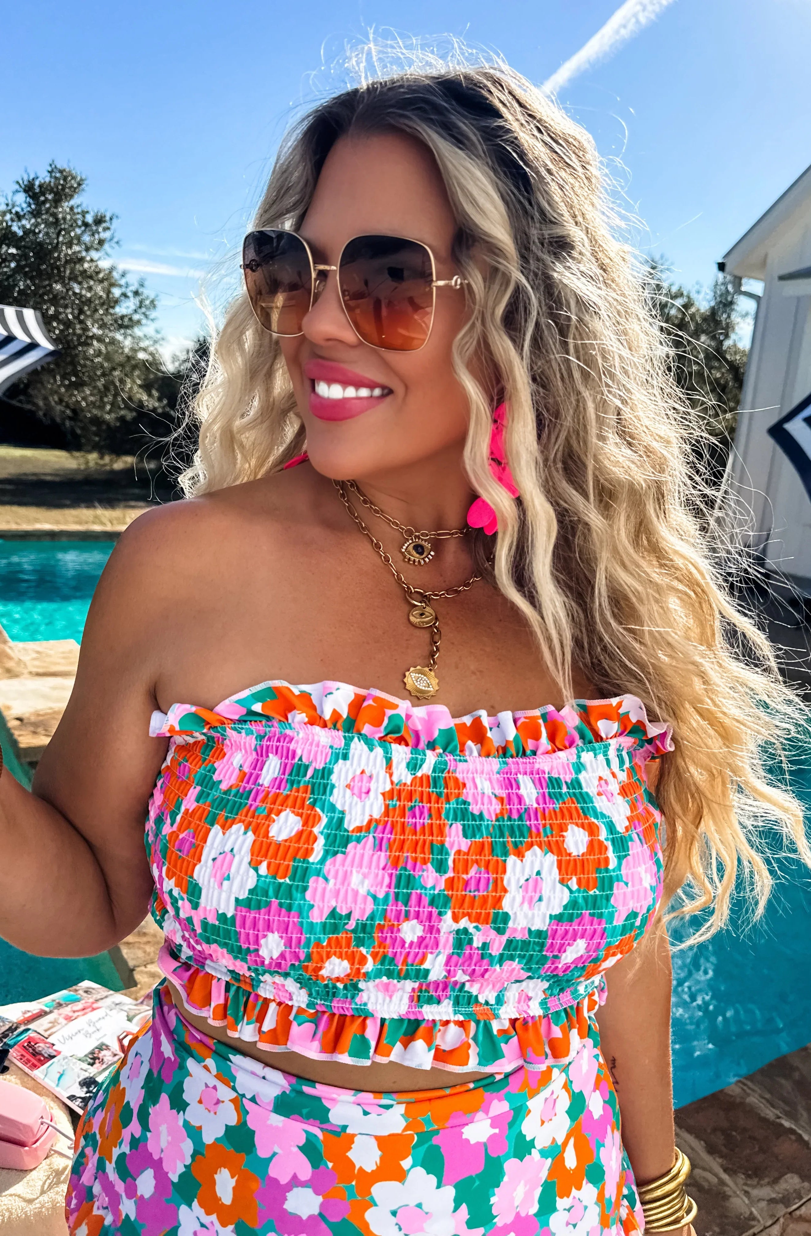 PREORDER: Amalfi Blooms Swim Set-Womens-Stay Foxy Boutique, Florissant, Missouri
