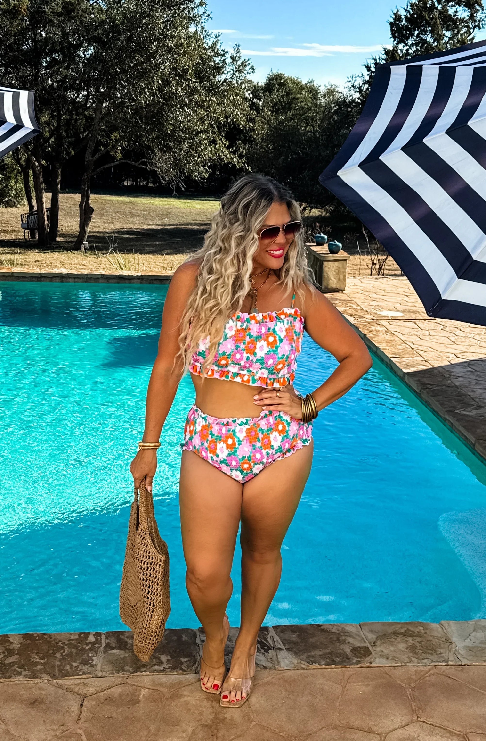 PREORDER: Amalfi Blooms Swim Set-Womens-Stay Foxy Boutique, Florissant, Missouri