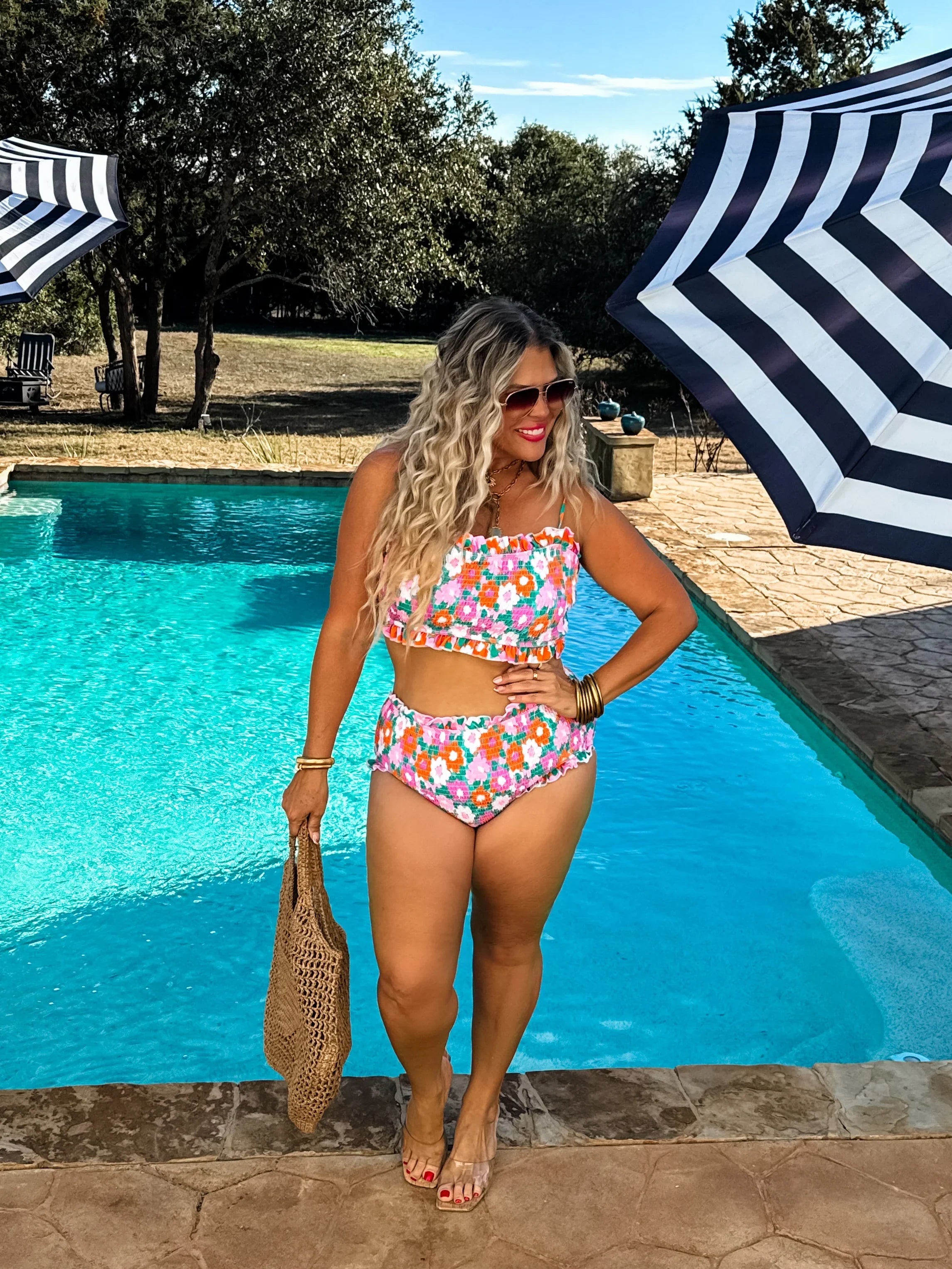 PREORDER: Amalfi Blooms Swim Set-Womens-Stay Foxy Boutique, Florissant, Missouri