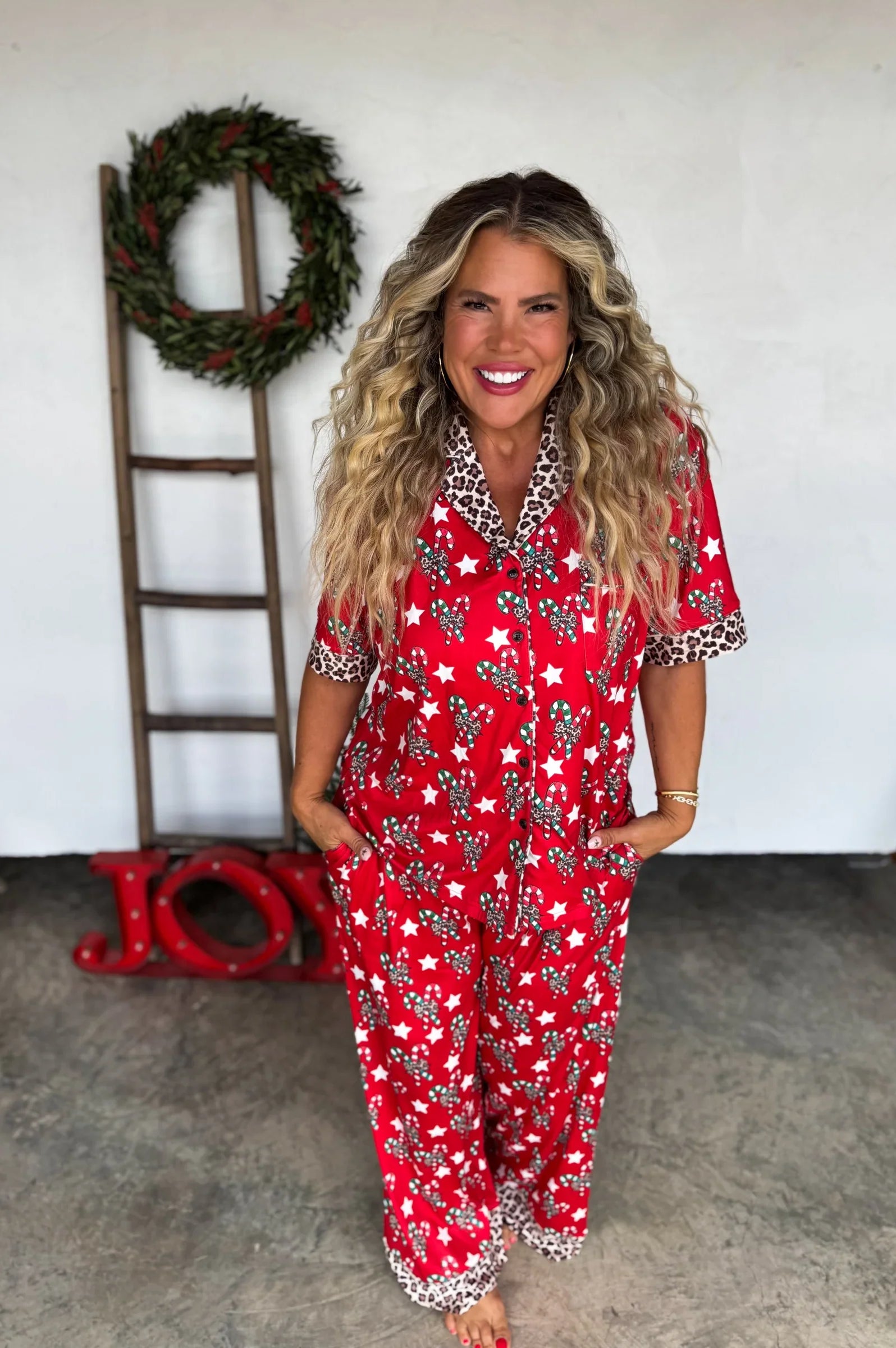 PREORDER: Blakeley Christmas Luxe PJ Sets-Womens-Stay Foxy Boutique, Florissant, Missouri