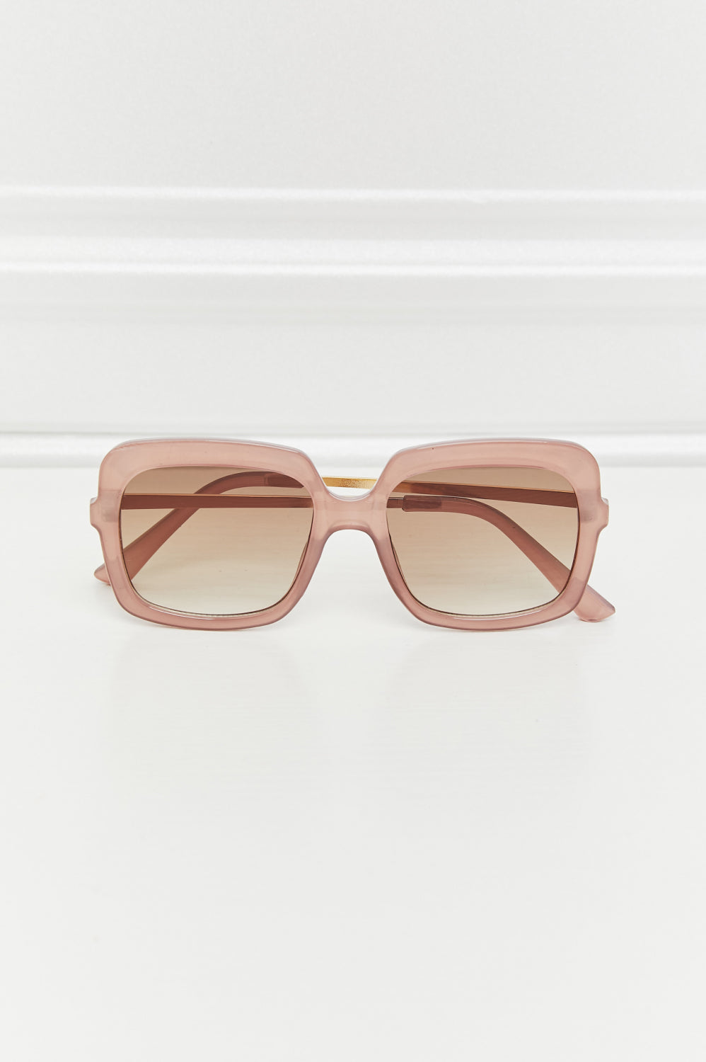 Square Metal-Plastic Hybrid Temple Sunglasses-Stay Foxy Boutique, Florissant, Missouri