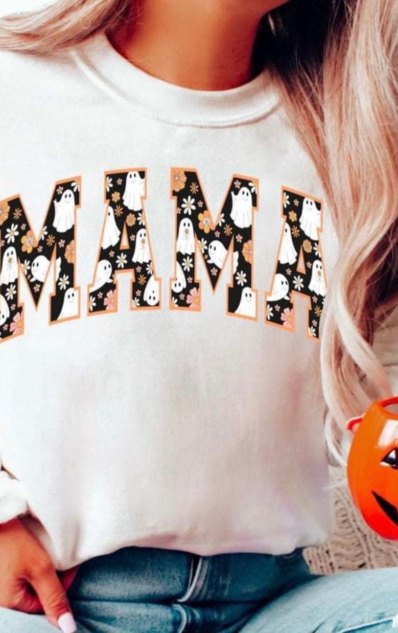 Mama Ghost Graphic T-Graphic T-Stay Foxy Boutique, Florissant, Missouri
