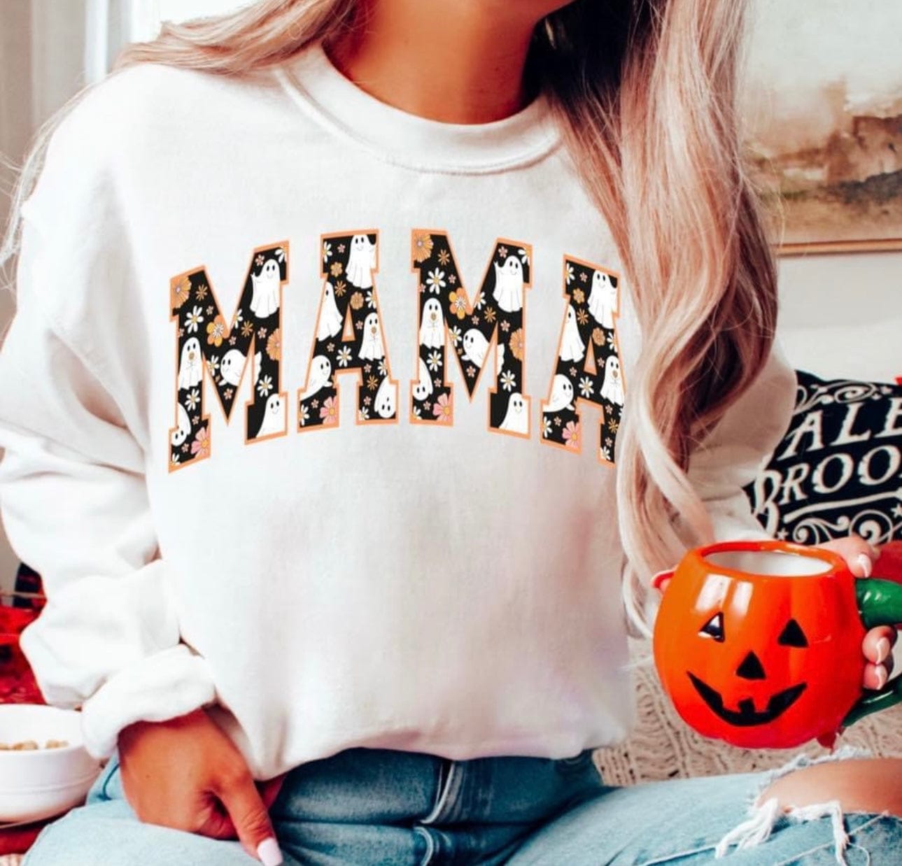 Mama Ghost Graphic T-Graphic T-Stay Foxy Boutique, Florissant, Missouri