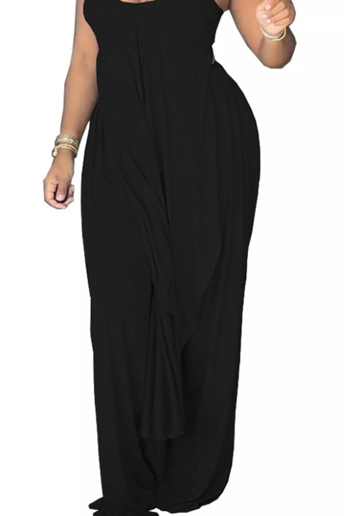Full Size Asymmetrical Hem Cami and Pants Set Plus Size-Stay Foxy Boutique, Florissant, Missouri