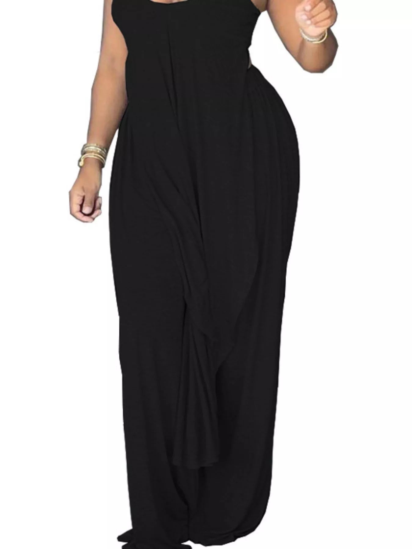 Full Size Asymmetrical Hem Cami and Pants Set Plus Size-Stay Foxy Boutique, Florissant, Missouri