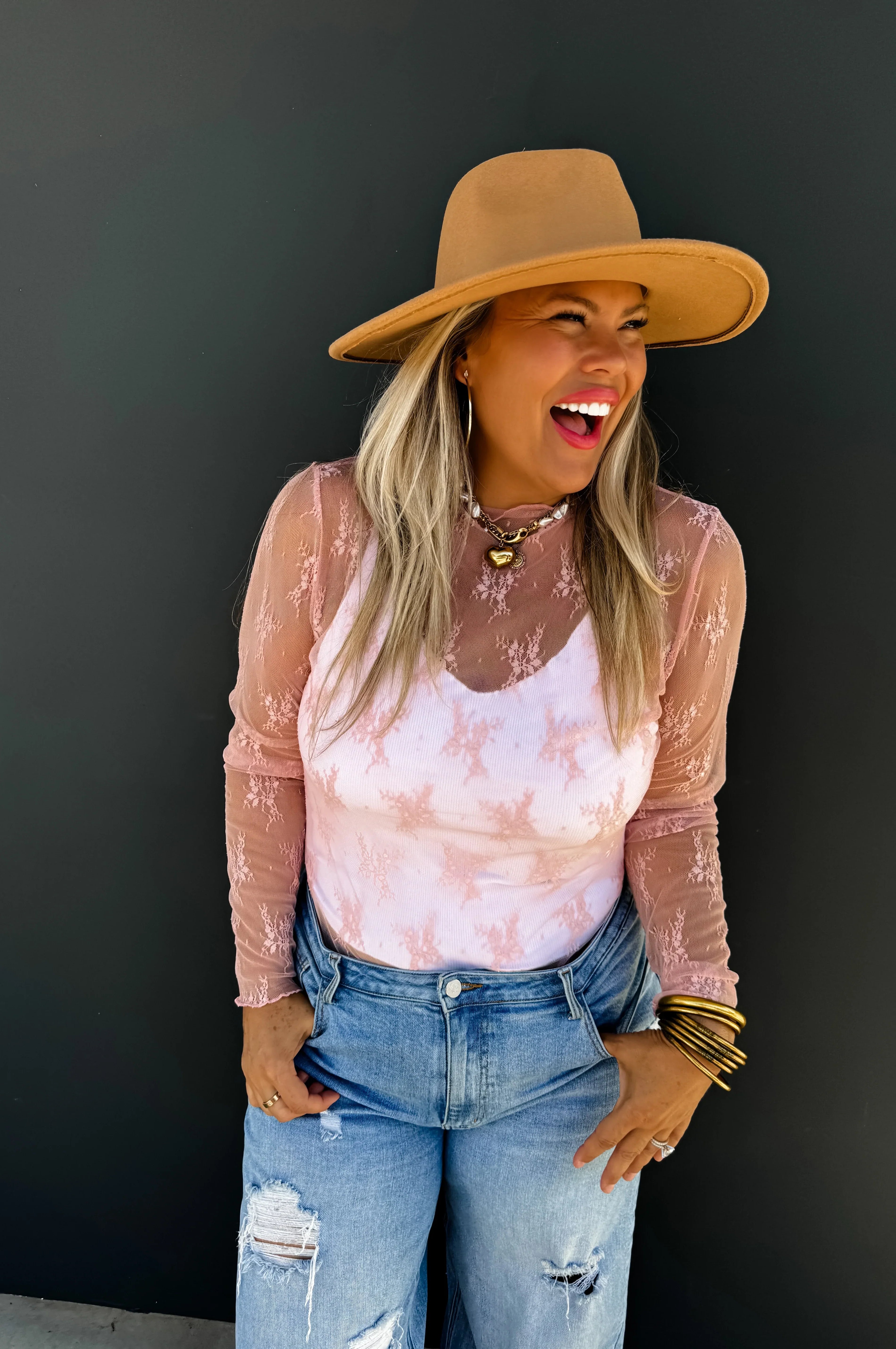 PREORDER: Roxy Lace Top in Six Colors-Womens-Stay Foxy Boutique, Florissant, Missouri