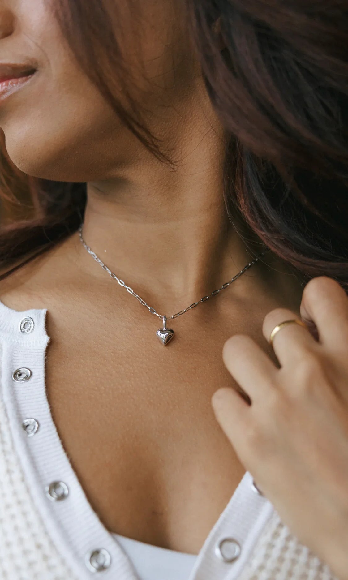 PREORDER: Mini Paperclip Chain Necklace in Silver-Womens-Stay Foxy Boutique, Florissant, Missouri
