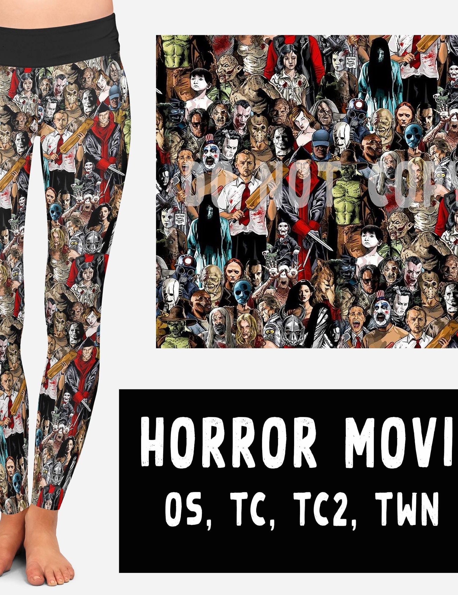 HORROR MOVIES LEGGING/JOGGER-Stay Foxy Boutique, Florissant, Missouri