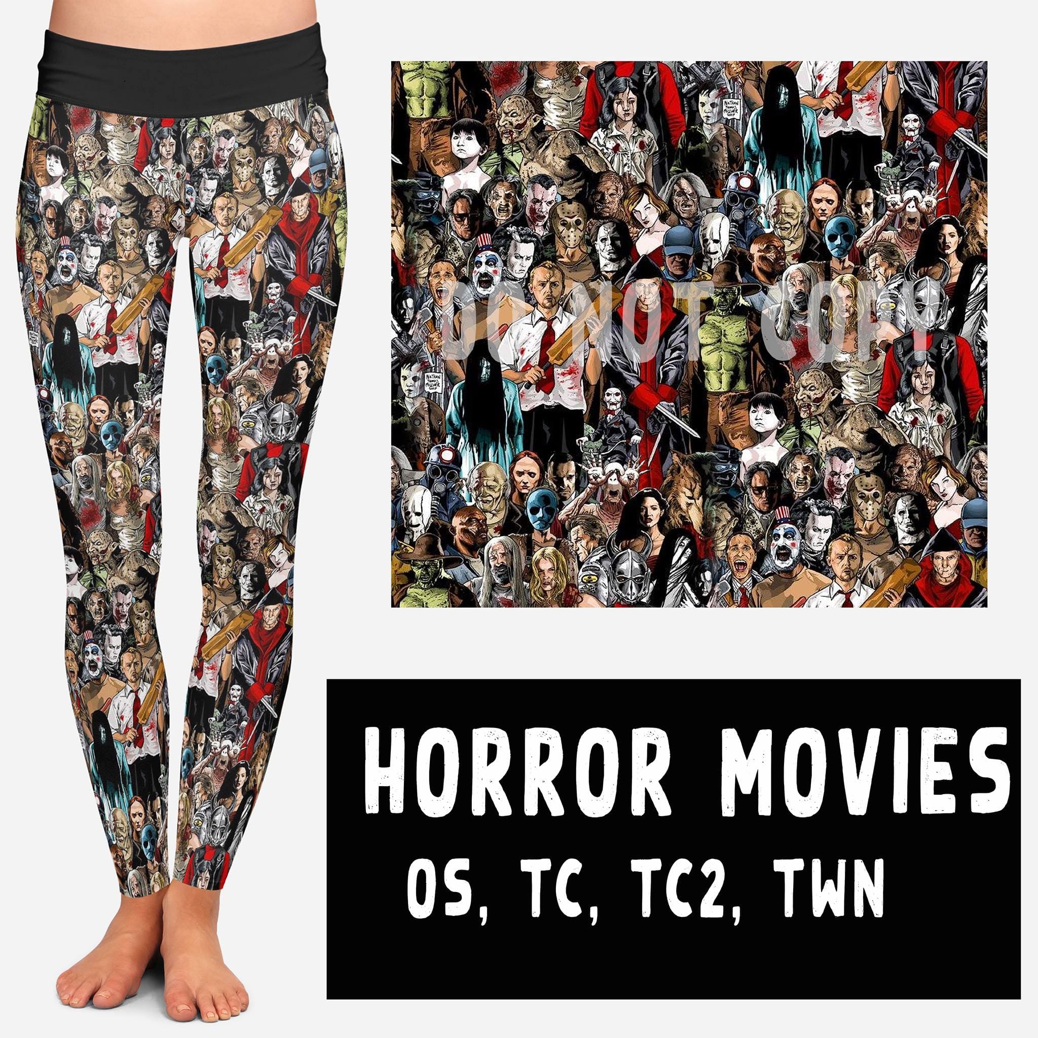 HORROR MOVIES LEGGING/JOGGER-Stay Foxy Boutique, Florissant, Missouri
