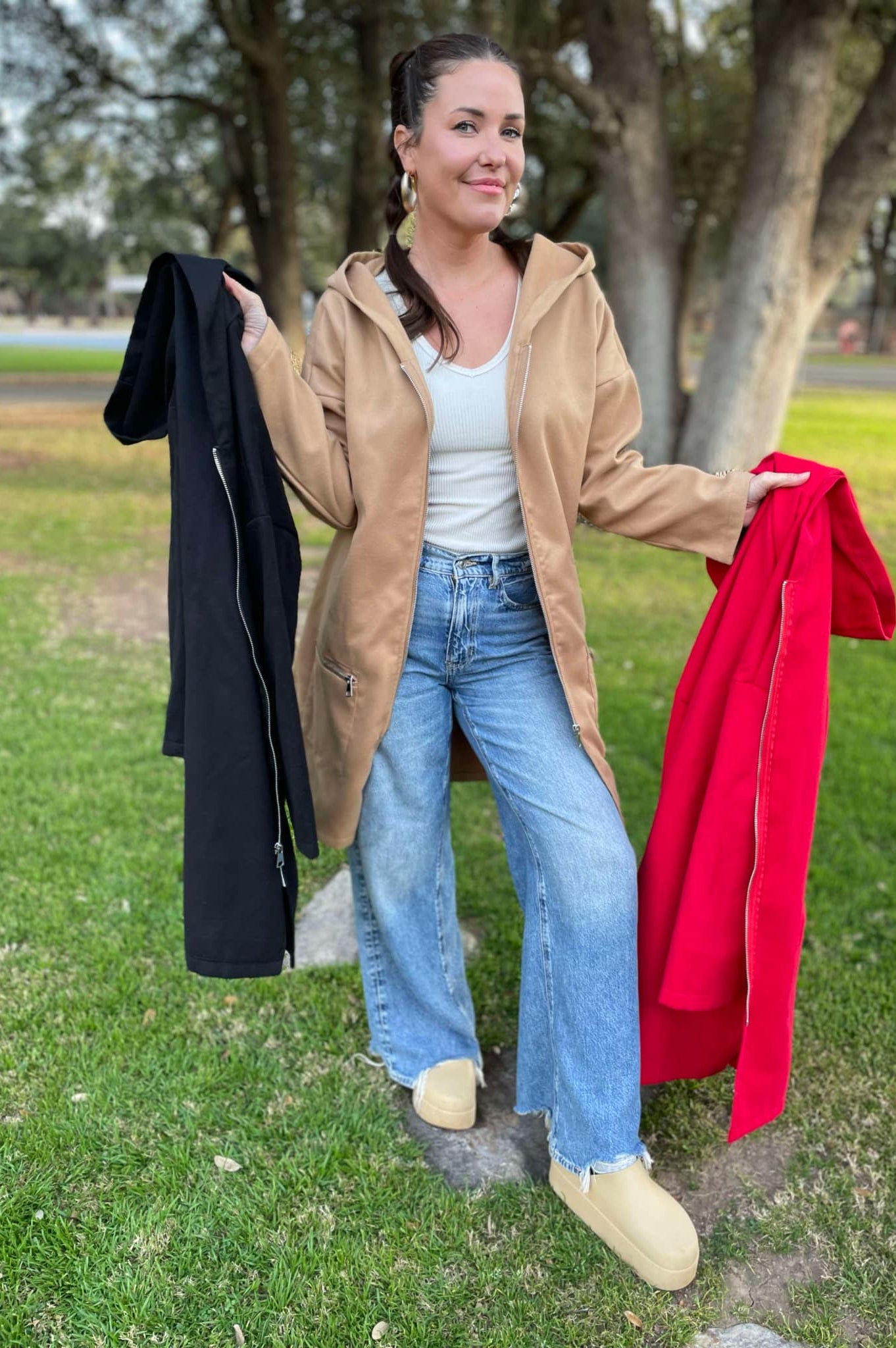 PREORDER: Time Slips Away Hooded Jacket in Three Colors-Womens-Stay Foxy Boutique, Florissant, Missouri
