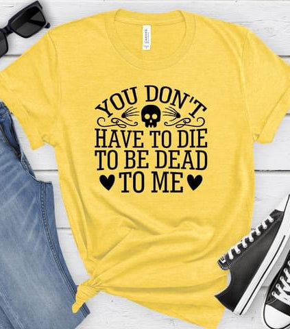 Dead To Me Graphic T-Graphic T-Stay Foxy Boutique, Florissant, Missouri