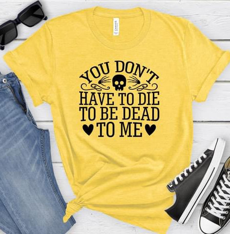 Dead To Me Graphic T-Graphic T-Stay Foxy Boutique, Florissant, Missouri