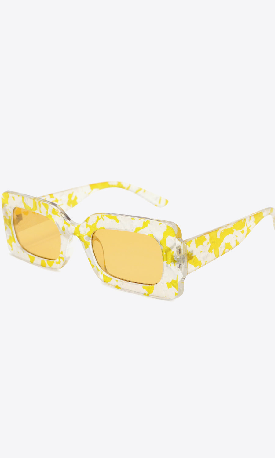 Tortoiseshell Rectangle Polycarbonate Sunglasses-Stay Foxy Boutique, Florissant, Missouri