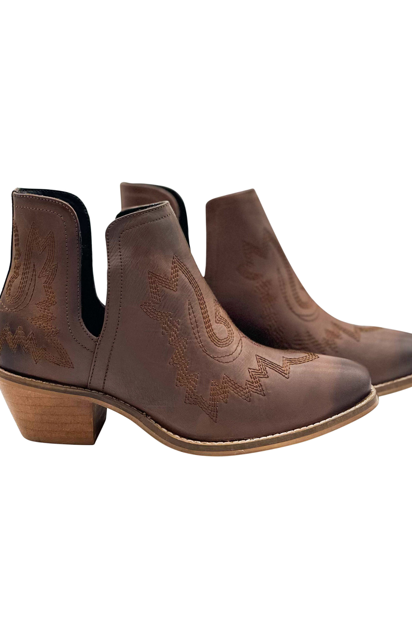 Kickin' Booties in Brown-Shoes-Stay Foxy Boutique, Florissant, Missouri
