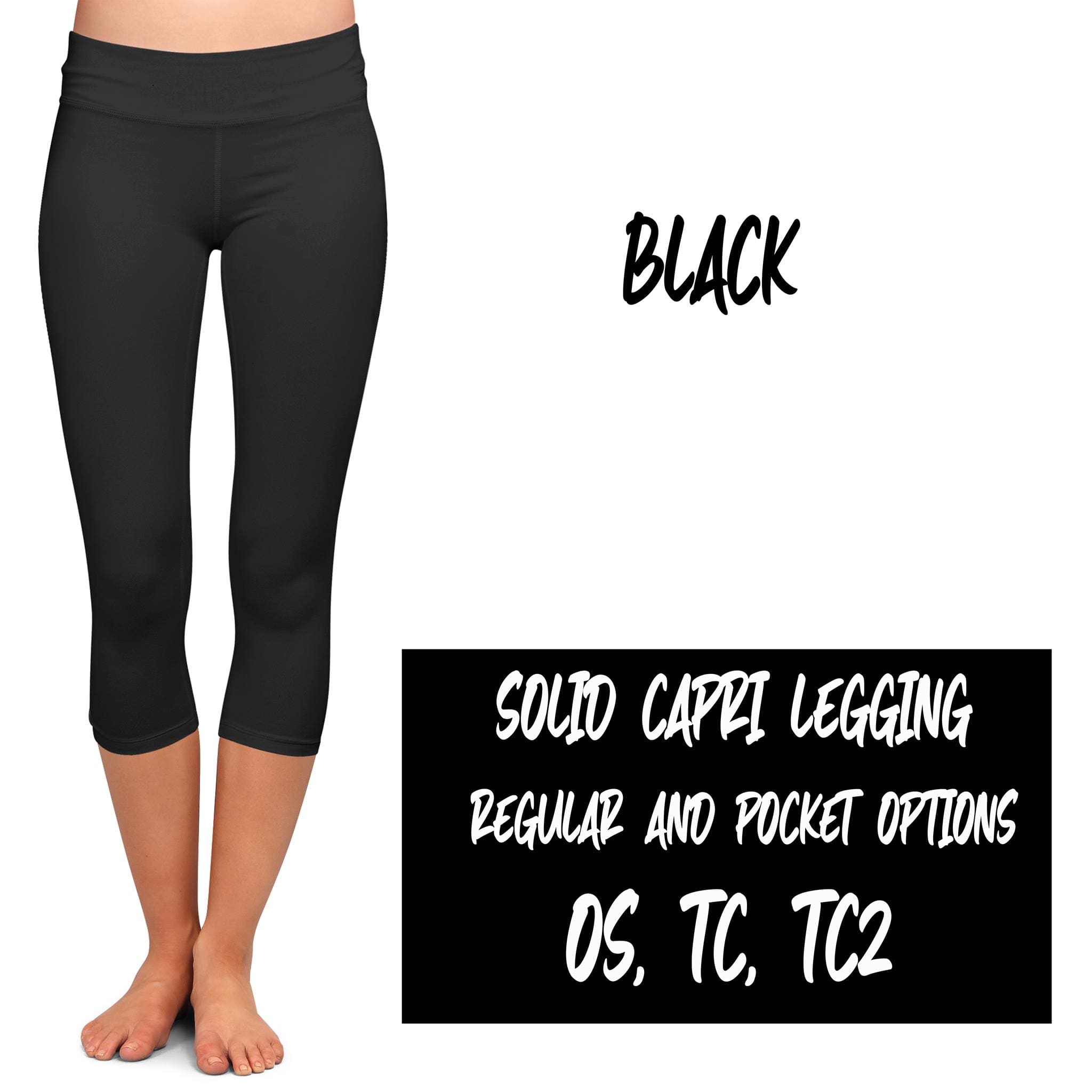 SOLID POCKET CAPRI (VARIETY OF COLORS)-Stay Foxy Boutique, Florissant, Missouri