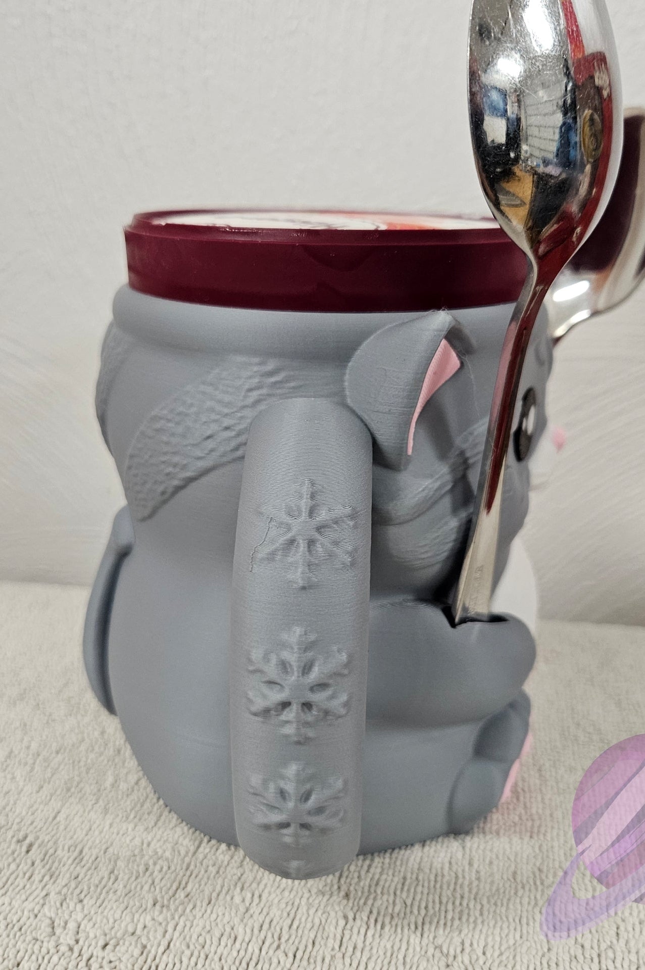 CUDDLES THE CAT- 3D PRINTED ICE CREAM PINT HOLDER-Stay Foxy Boutique, Florissant, Missouri