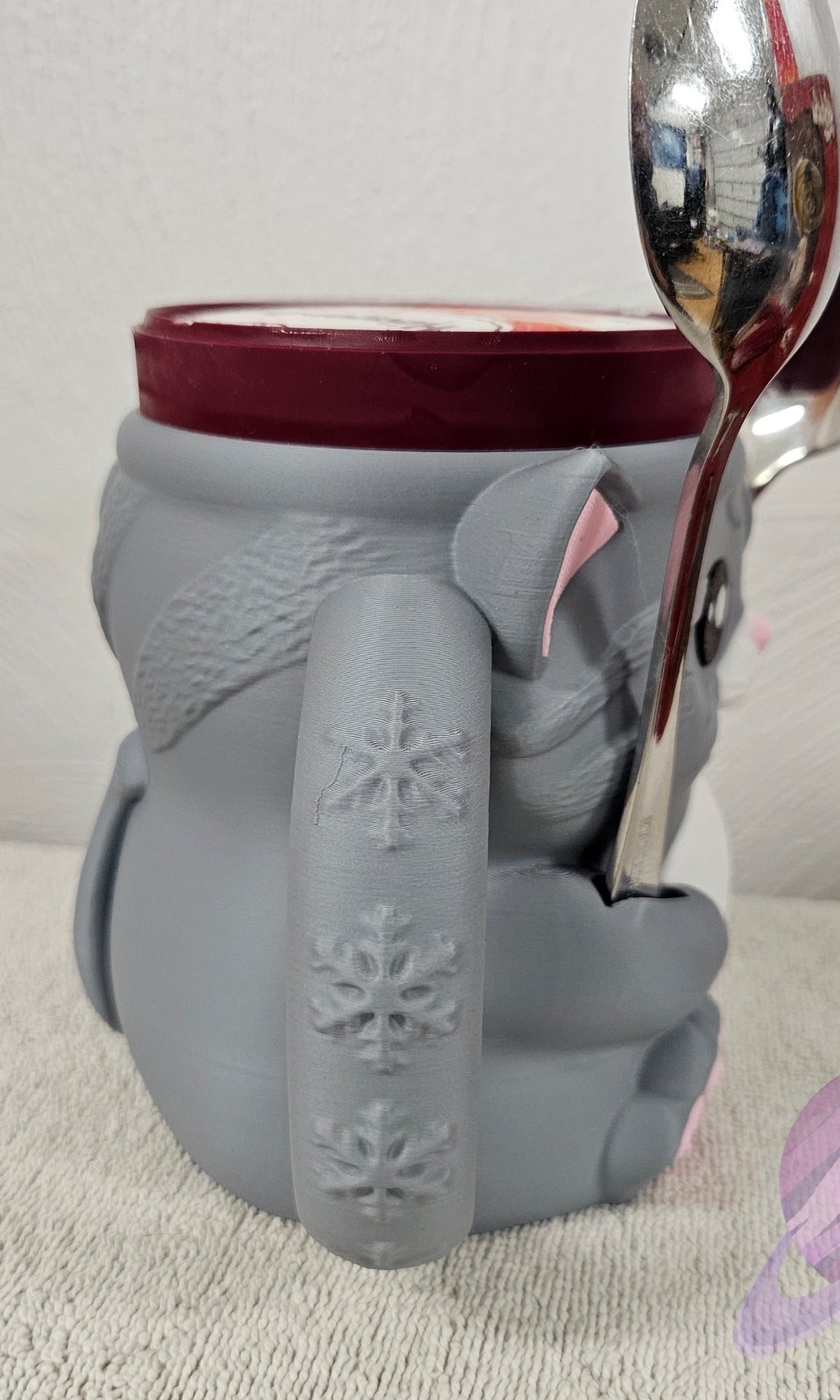 CUDDLES THE CAT- 3D PRINTED ICE CREAM PINT HOLDER-Stay Foxy Boutique, Florissant, Missouri