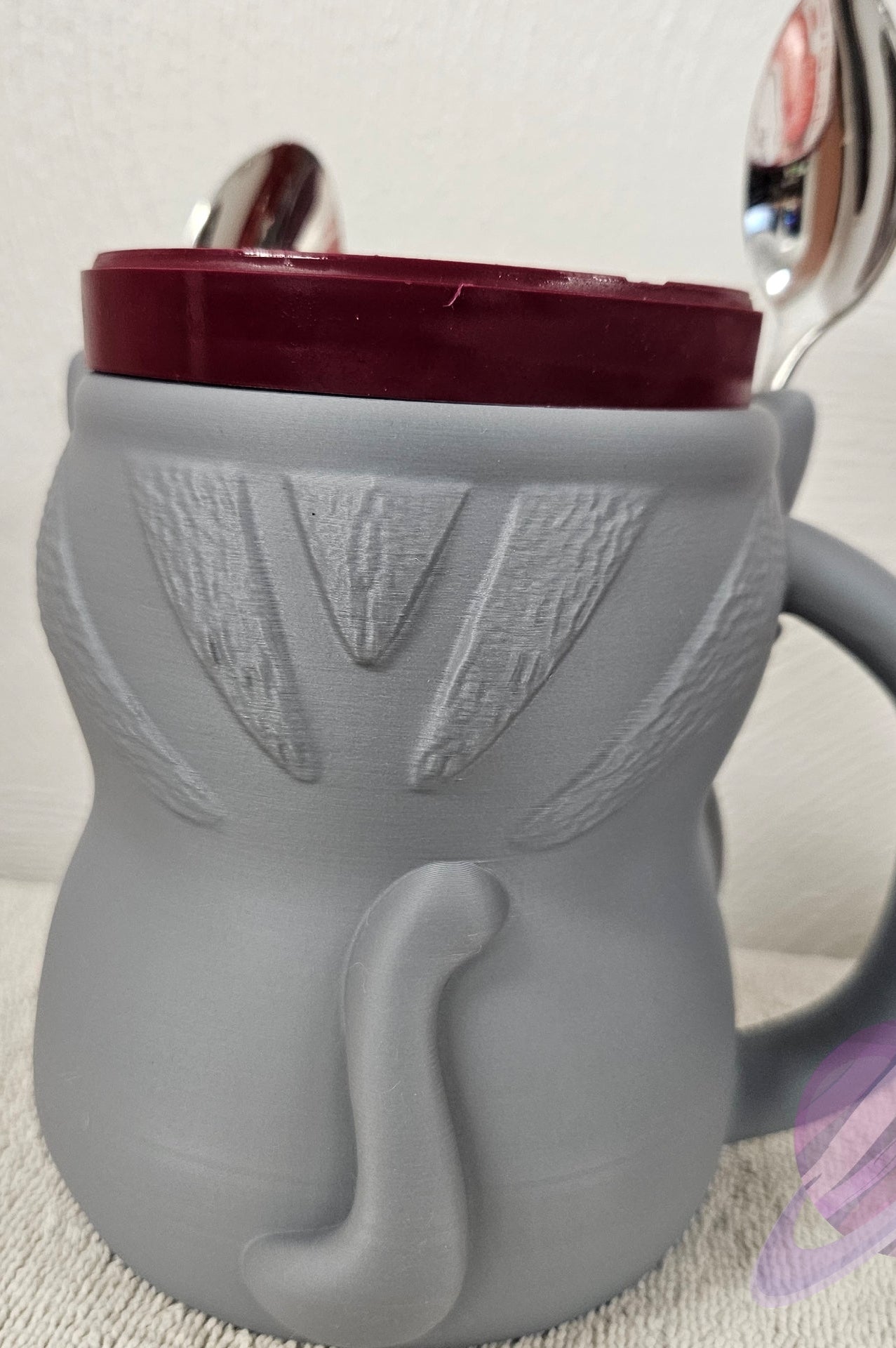 CUDDLES THE CAT- 3D PRINTED ICE CREAM PINT HOLDER-Stay Foxy Boutique, Florissant, Missouri