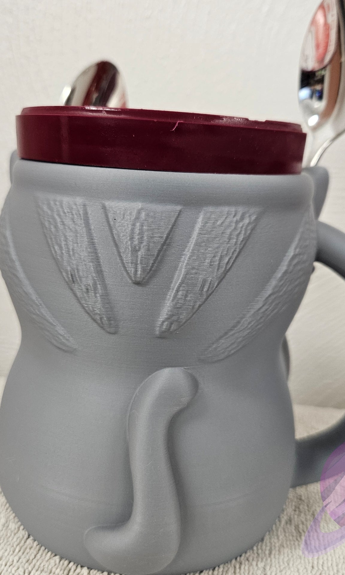 CUDDLES THE CAT- 3D PRINTED ICE CREAM PINT HOLDER-Stay Foxy Boutique, Florissant, Missouri