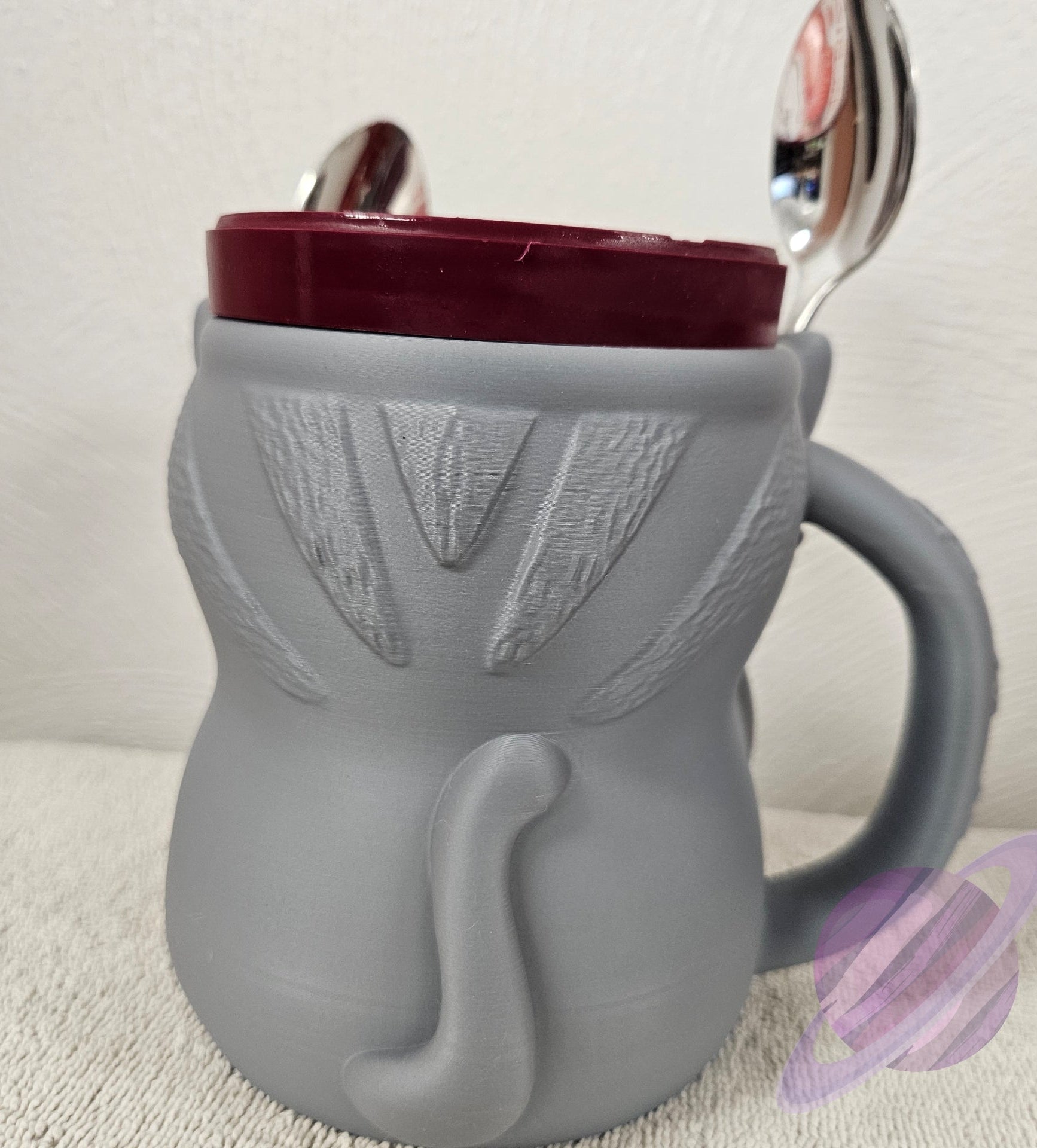 CUDDLES THE CAT- 3D PRINTED ICE CREAM PINT HOLDER-Stay Foxy Boutique, Florissant, Missouri