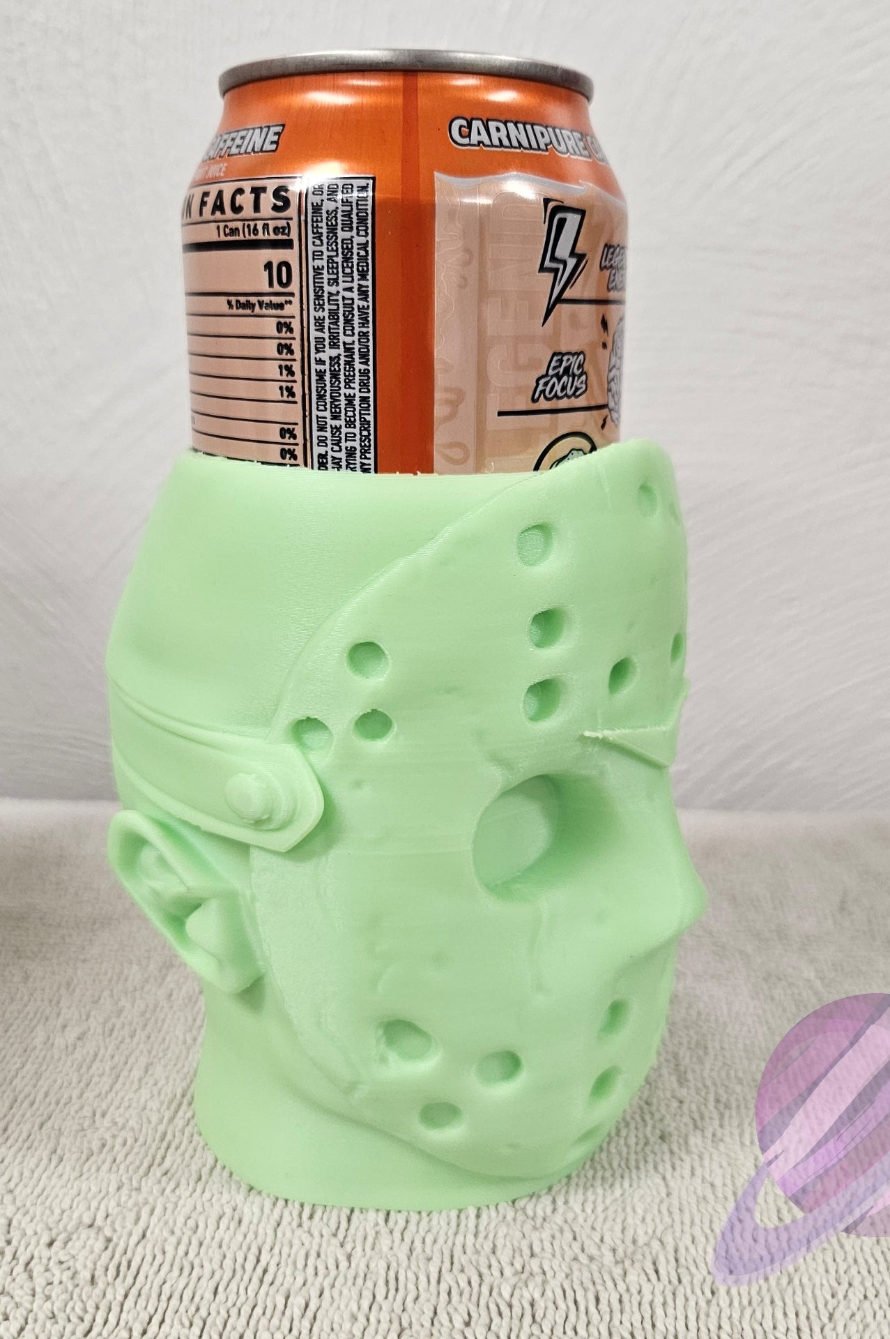CRYSTAL LAKE- GLOW IN THE DARK-3D PRINTED CAN HOLDER-Stay Foxy Boutique, Florissant, Missouri