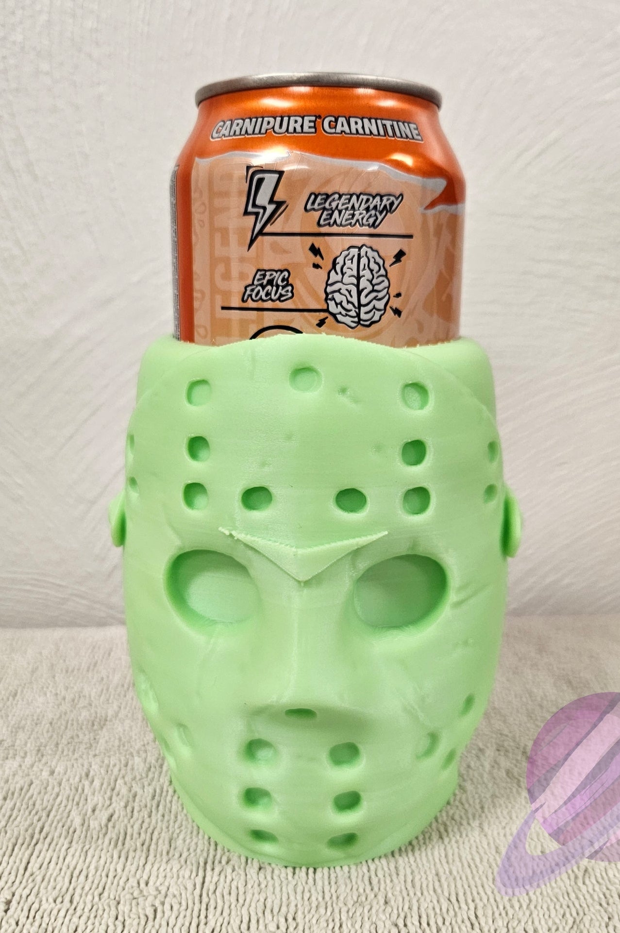 CRYSTAL LAKE- GLOW IN THE DARK-3D PRINTED CAN HOLDER-Stay Foxy Boutique, Florissant, Missouri