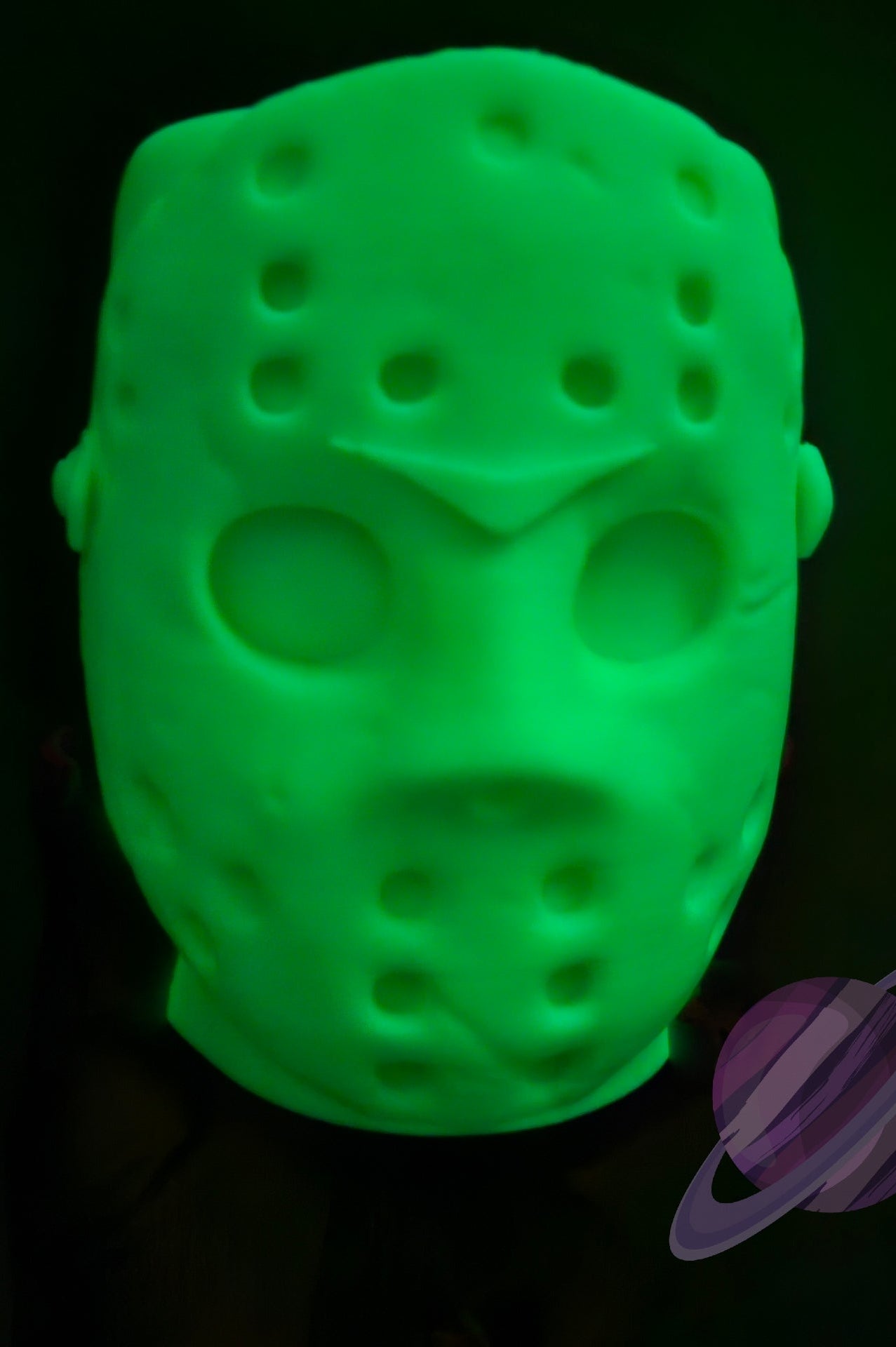 CRYSTAL LAKE- GLOW IN THE DARK-3D PRINTED CAN HOLDER-Stay Foxy Boutique, Florissant, Missouri