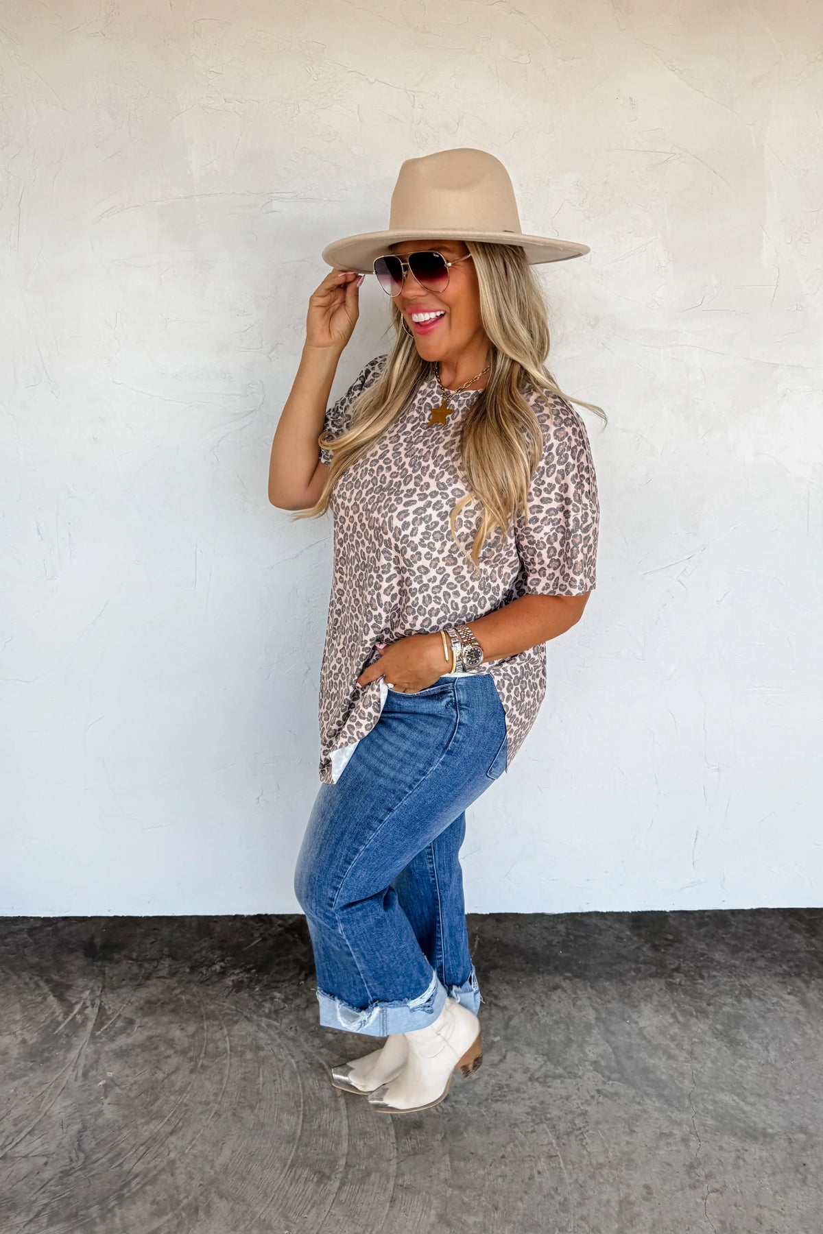 PREORDER: Joey Washed Cotton Boyfriend Tee Fall Colors-Womens-Stay Foxy Boutique, Florissant, Missouri