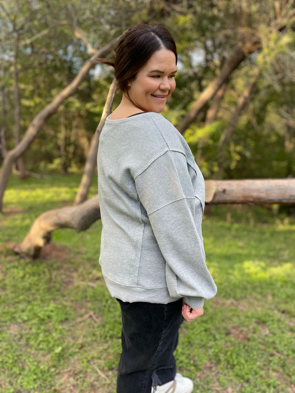 PREORDER: Thinking It Over Waffle Knit Pullover in Three Colors-Womens-Stay Foxy Boutique, Florissant, Missouri