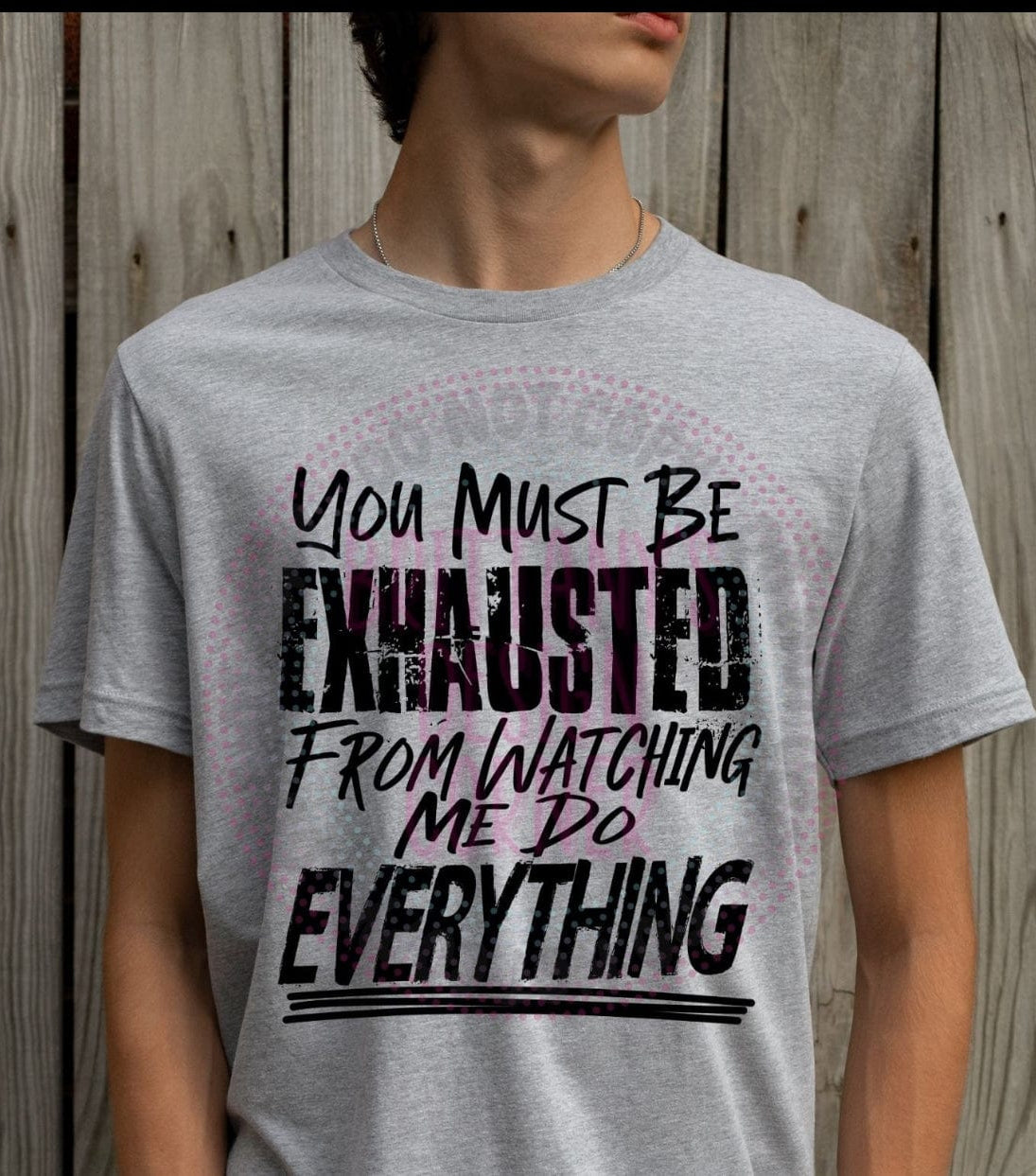 Exhausted Graphic T-Graphic T-Stay Foxy Boutique, Florissant, Missouri