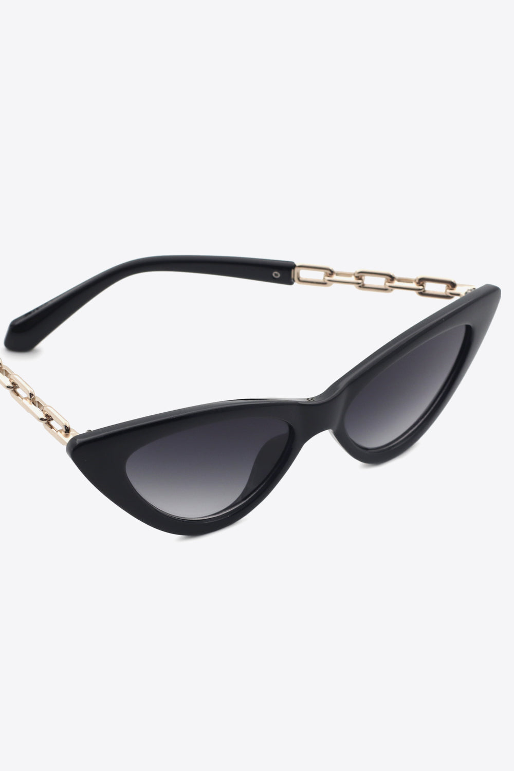 Chain Detail Cat-Eye Sunglasses-Stay Foxy Boutique, Florissant, Missouri