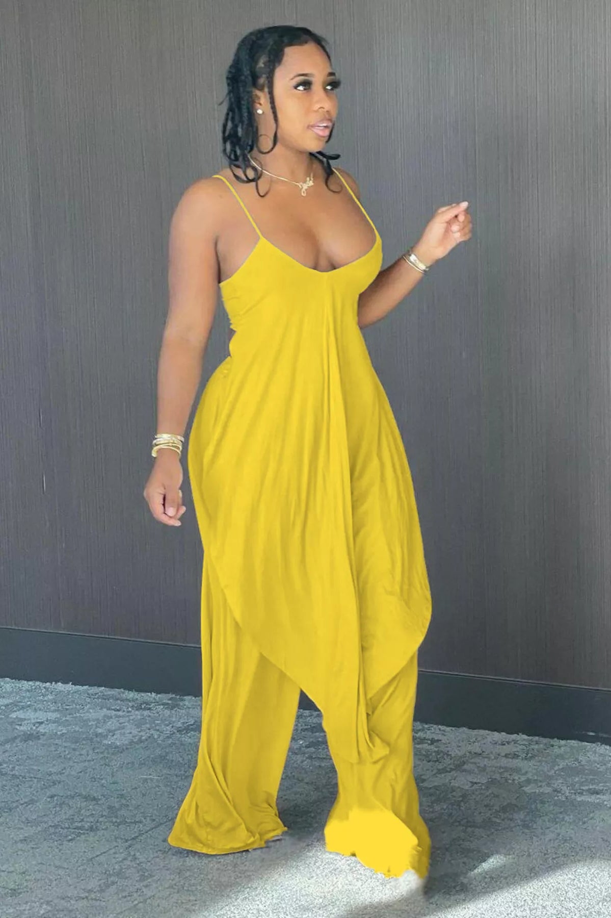Full Size Asymmetrical Hem Cami and Pants Set Plus Size-Stay Foxy Boutique, Florissant, Missouri