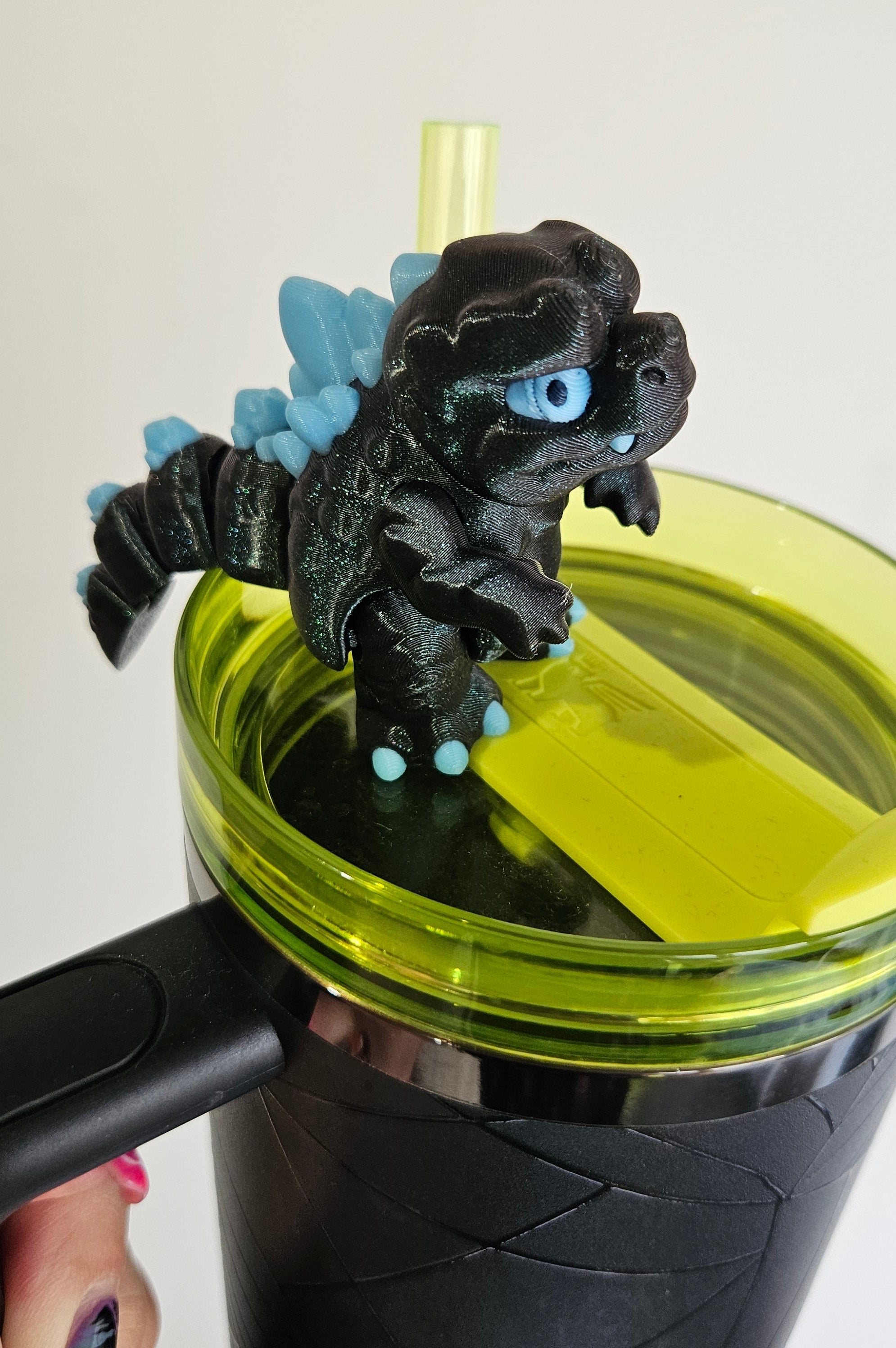 MONSTER KING-3D PRINTED STRAW BUDDY-GLOW IN THE DARK-Stay Foxy Boutique, Florissant, Missouri