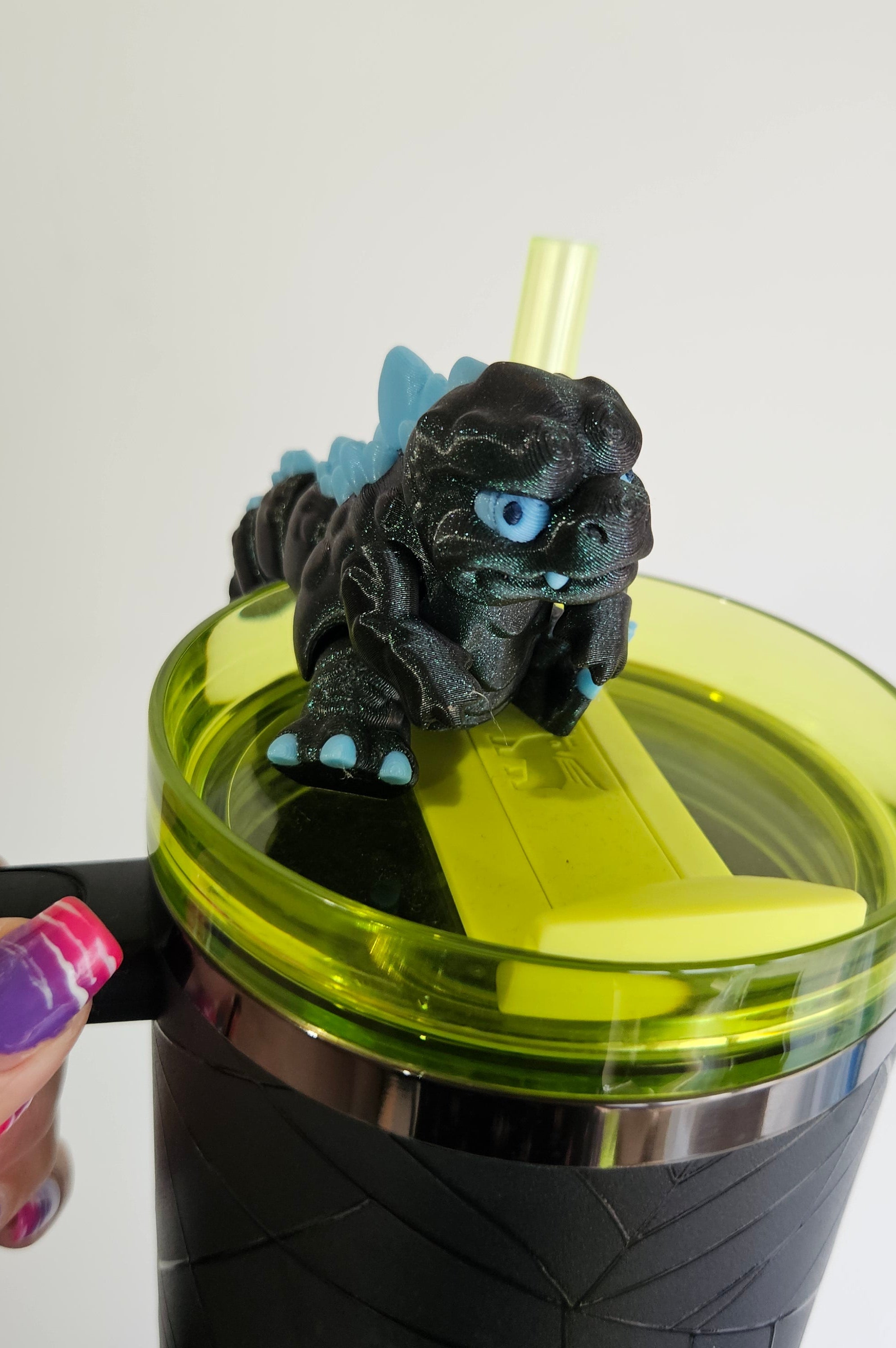 MONSTER KING-3D PRINTED STRAW BUDDY-GLOW IN THE DARK-Stay Foxy Boutique, Florissant, Missouri