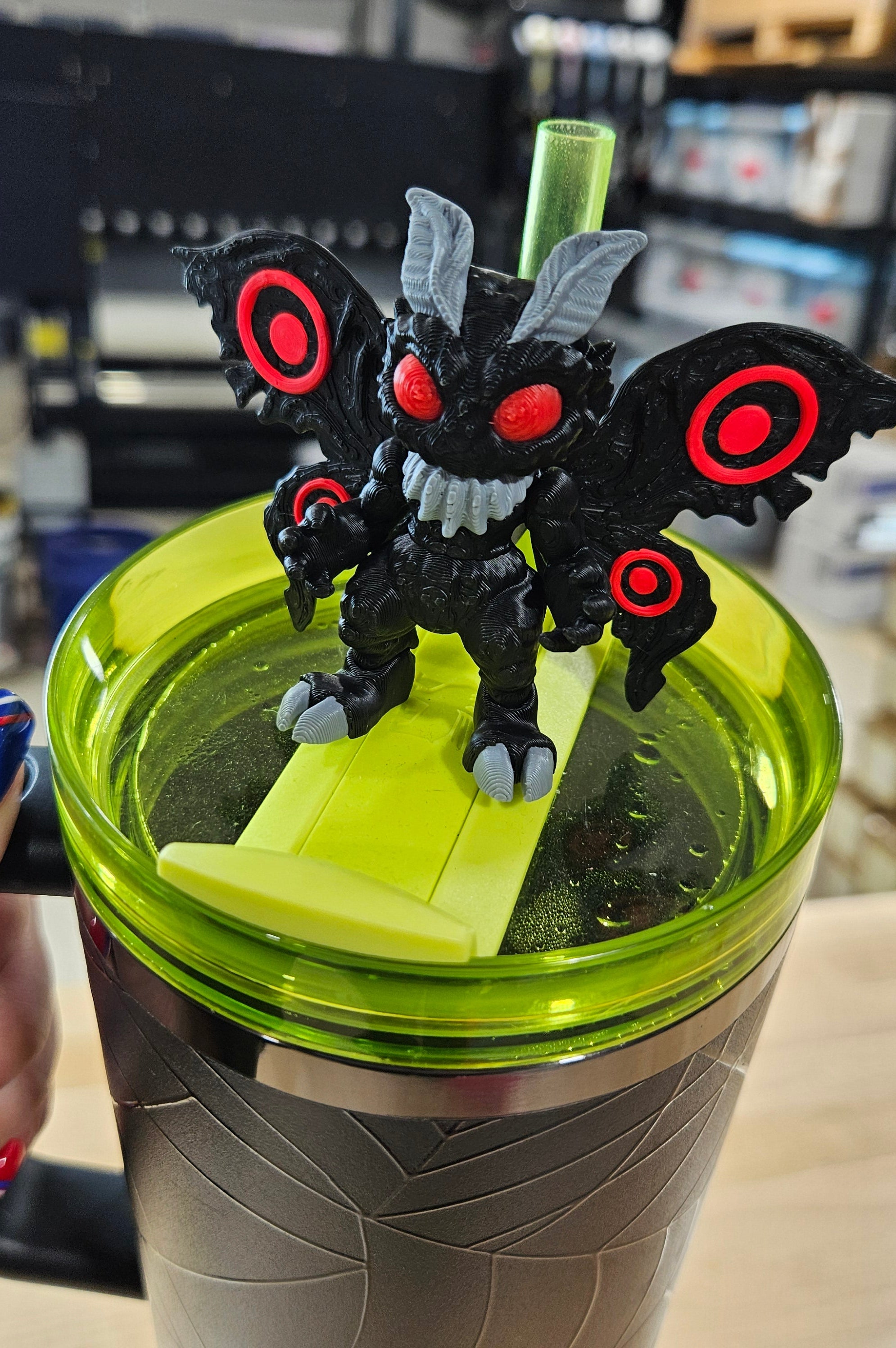 MOTH MAN-3D PRINTED STRAW BUDDY-Stay Foxy Boutique, Florissant, Missouri