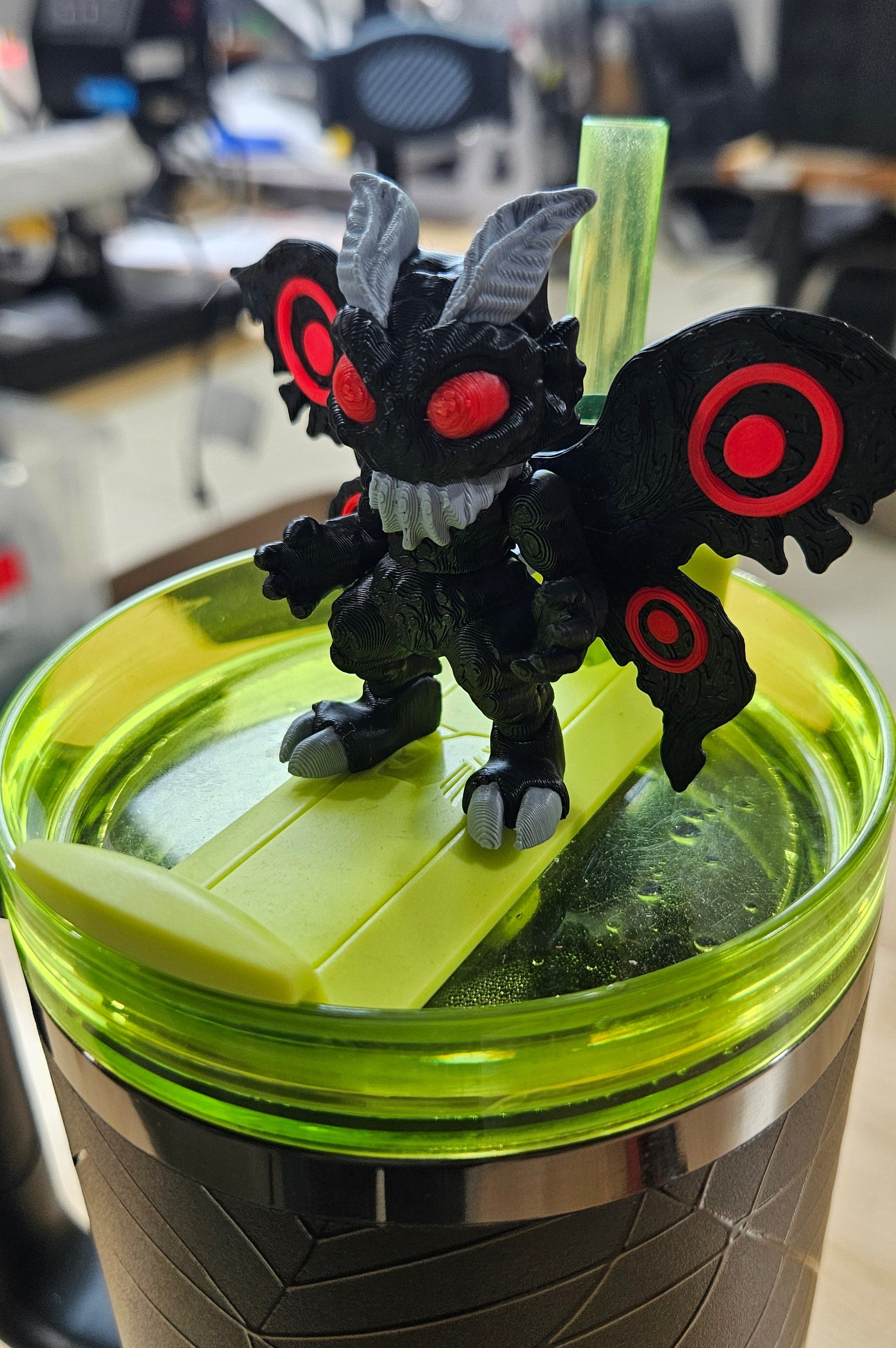 MOTH MAN-3D PRINTED STRAW BUDDY-Stay Foxy Boutique, Florissant, Missouri