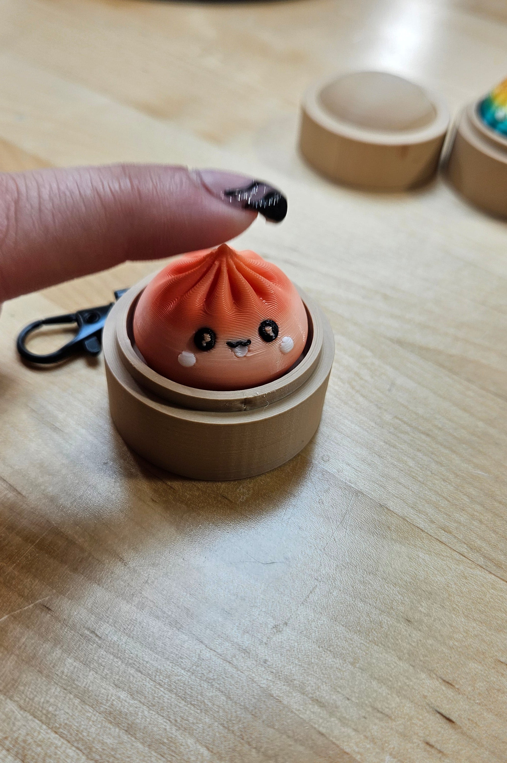 5 PACK MYSTERY FIDGET CLICKER DUMPLING KEYCHAINS- 3D PRINTED-Stay Foxy Boutique, Florissant, Missouri