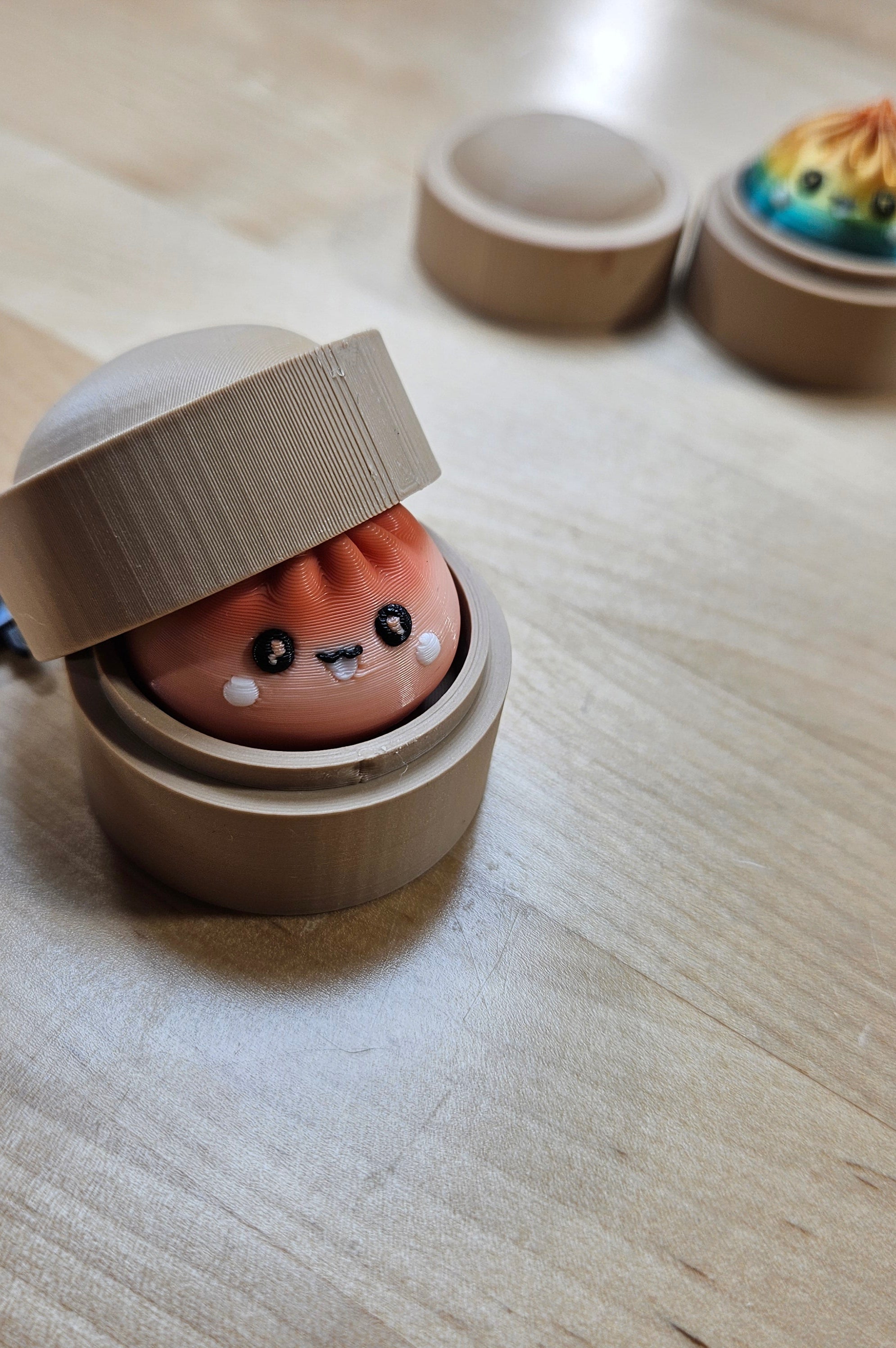 5 PACK MYSTERY FIDGET CLICKER DUMPLING KEYCHAINS- 3D PRINTED-Stay Foxy Boutique, Florissant, Missouri