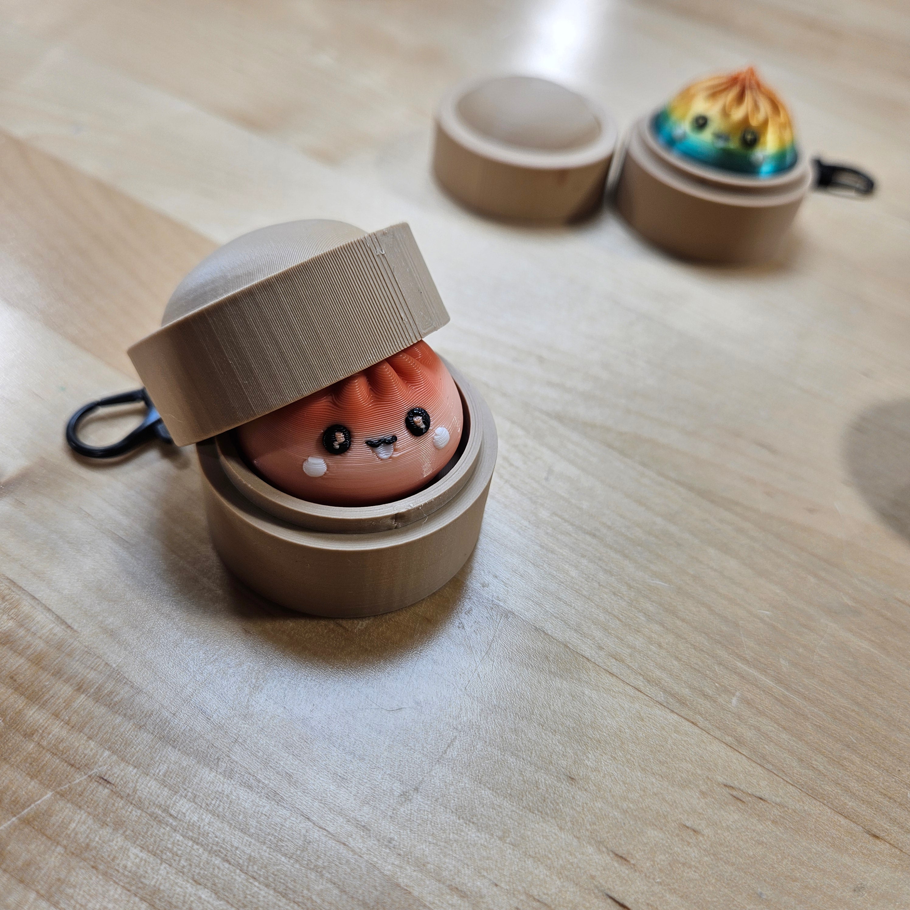 5 PACK MYSTERY FIDGET CLICKER DUMPLING KEYCHAINS- 3D PRINTED-Stay Foxy Boutique, Florissant, Missouri