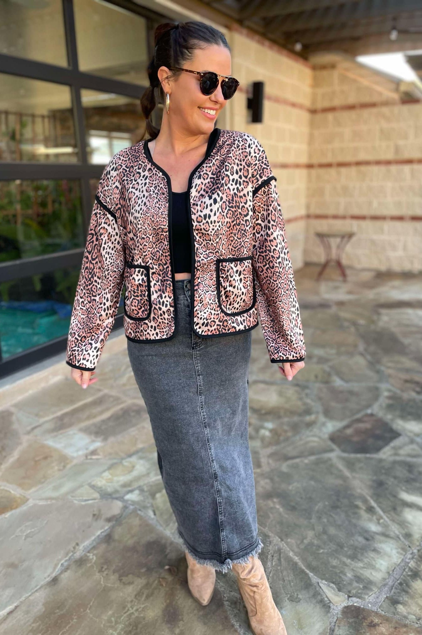 PREORDER: Better Than Revenge Leopard Print Jacket-Womens-Stay Foxy Boutique, Florissant, Missouri