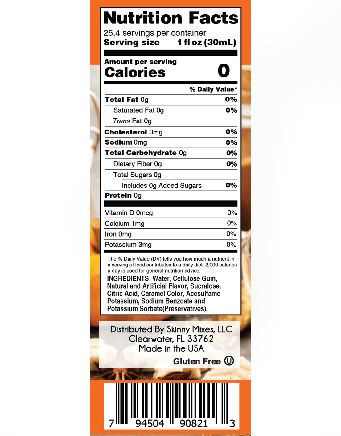 Sugar Free Pumpkin Spice Syrup-Stay Foxy Boutique, Florissant, Missouri