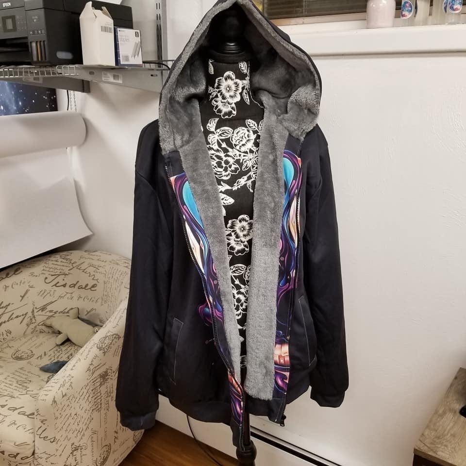 FLEECE JACKET RUN 22- NEVER SLEEP-Stay Foxy Boutique, Florissant, Missouri