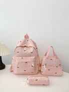 3-Piece Daisy Print Canvas Bag Set-Stay Foxy Boutique, Florissant, Missouri