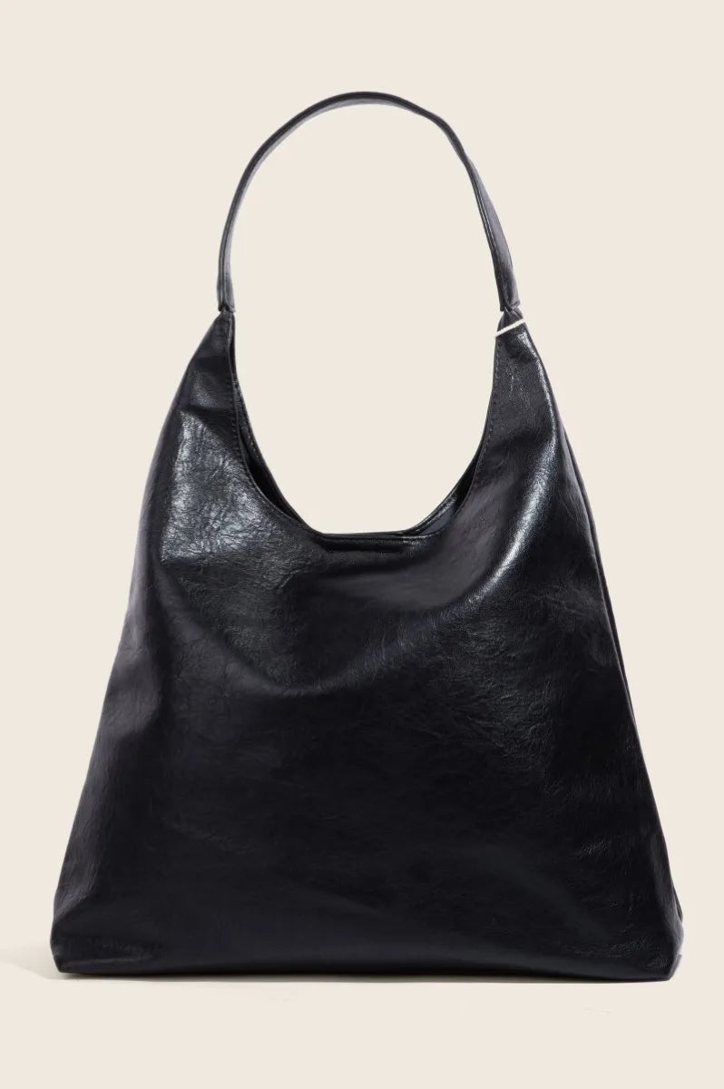 Fame Faux Leather Tote Bag-Stay Foxy Boutique, Florissant, Missouri