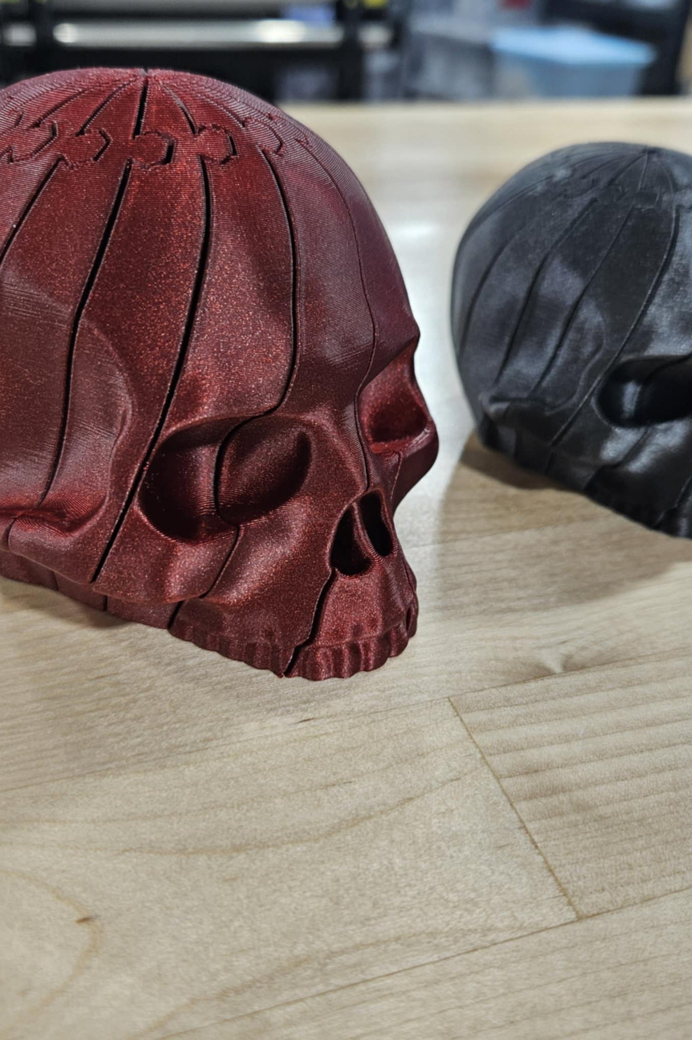COLORFUL FIDGET SKULL- 3D PRINTED-Stay Foxy Boutique, Florissant, Missouri