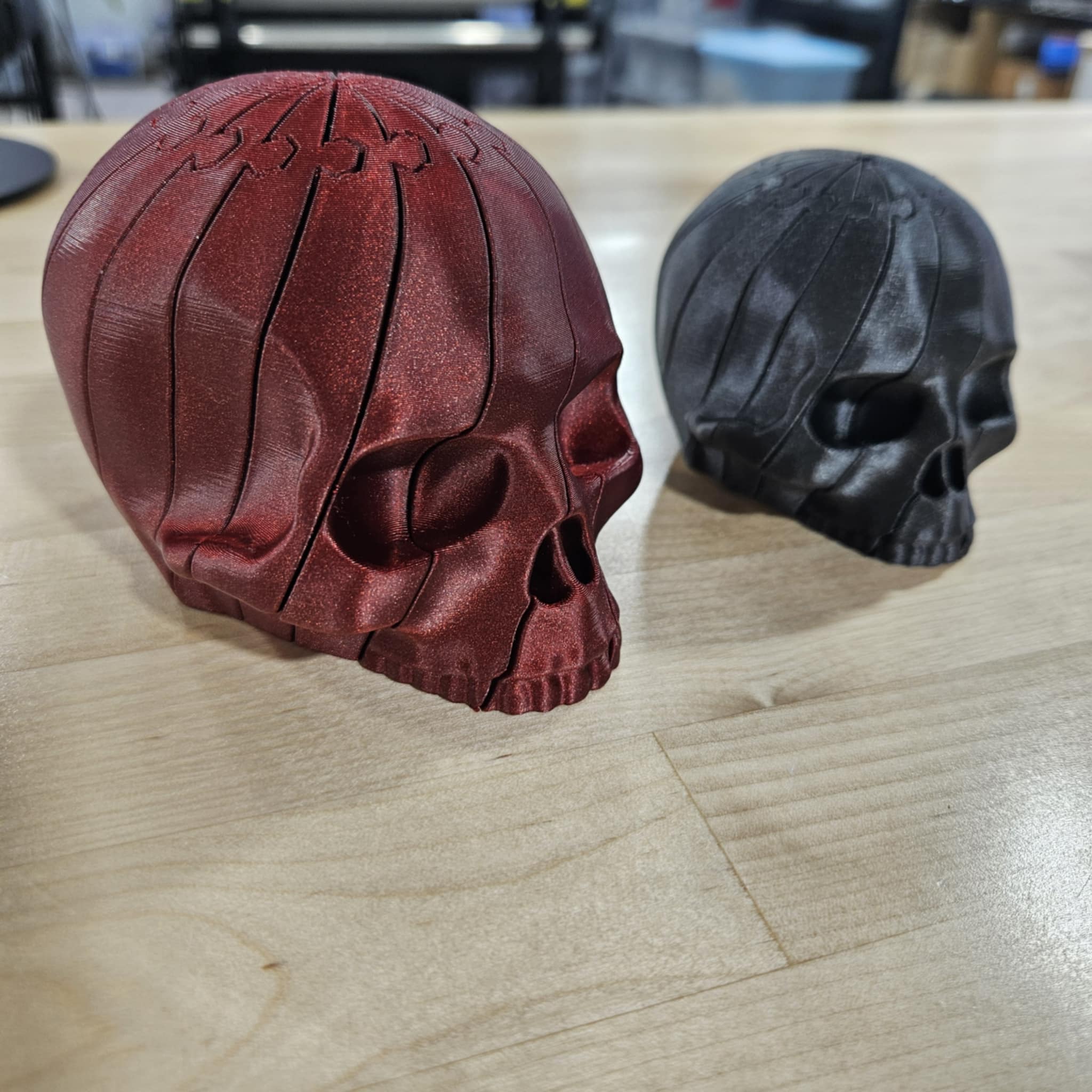 COLORFUL FIDGET SKULL- 3D PRINTED-Stay Foxy Boutique, Florissant, Missouri
