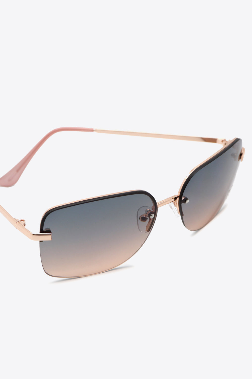 Rhinestone Heart Metal Frame Sunglasses-Stay Foxy Boutique, Florissant, Missouri