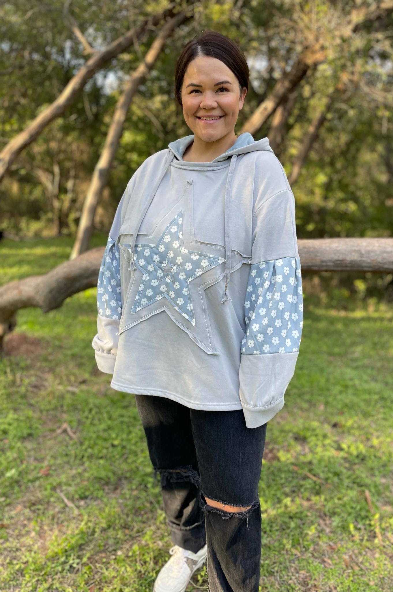 PREORDER: Star Gazer Hoodie in Three Colors-Womens-Stay Foxy Boutique, Florissant, Missouri