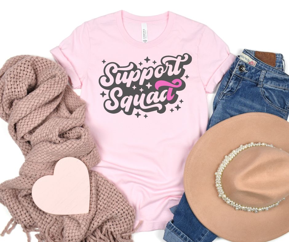 Support Squad Tee In Pink-Womens-Stay Foxy Boutique, Florissant, Missouri