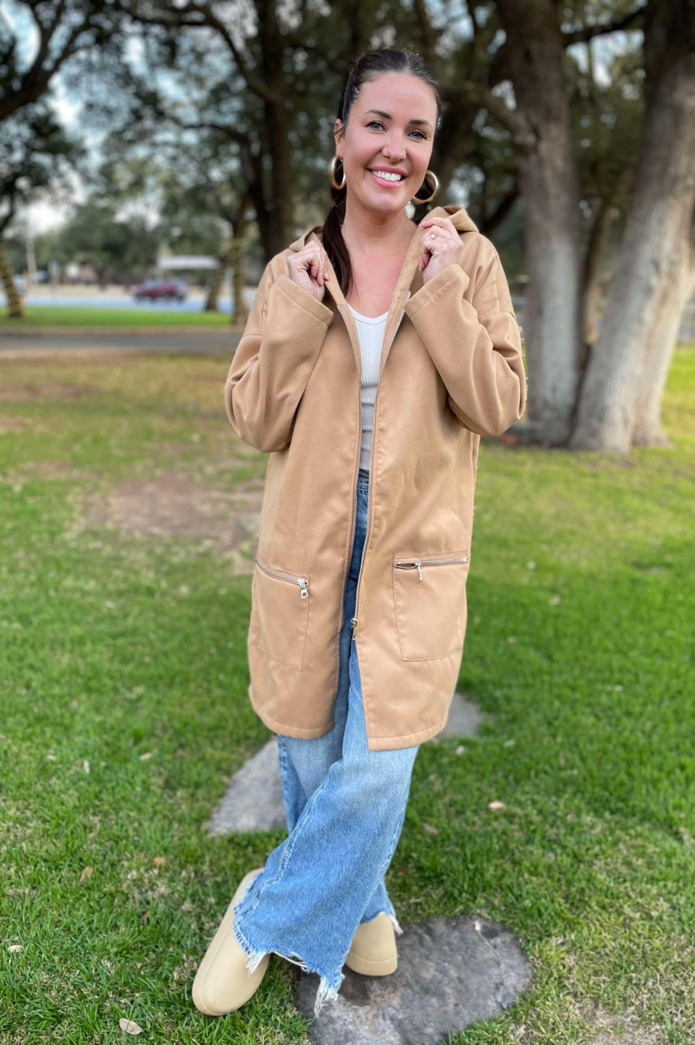 PREORDER: Time Slips Away Hooded Jacket in Three Colors-Womens-Stay Foxy Boutique, Florissant, Missouri